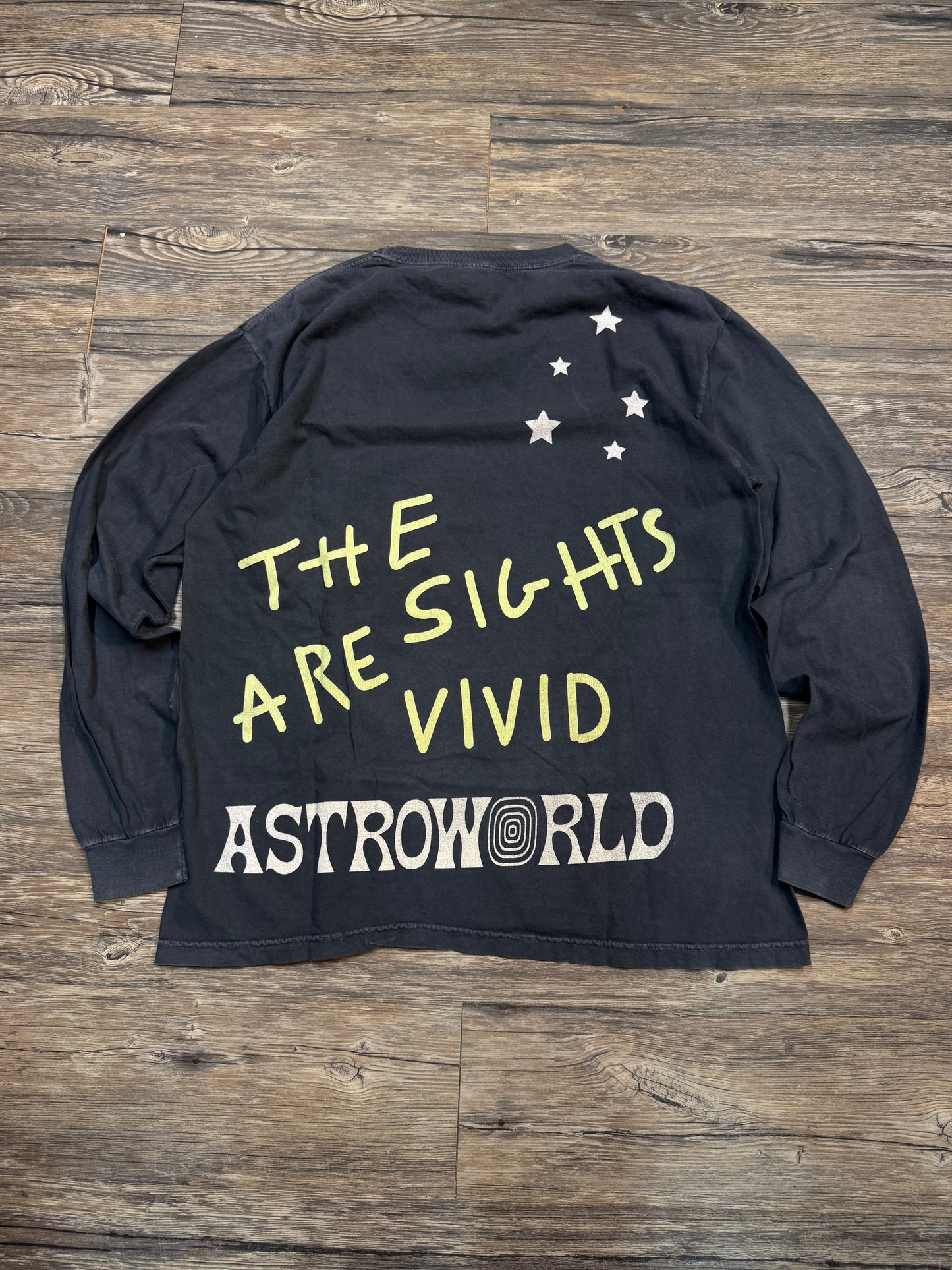 TRAVIS SCOTT ASTROWORLD (ENJOY THE RIDE) LONG SLEEVE T-SHIRT (LARGE)