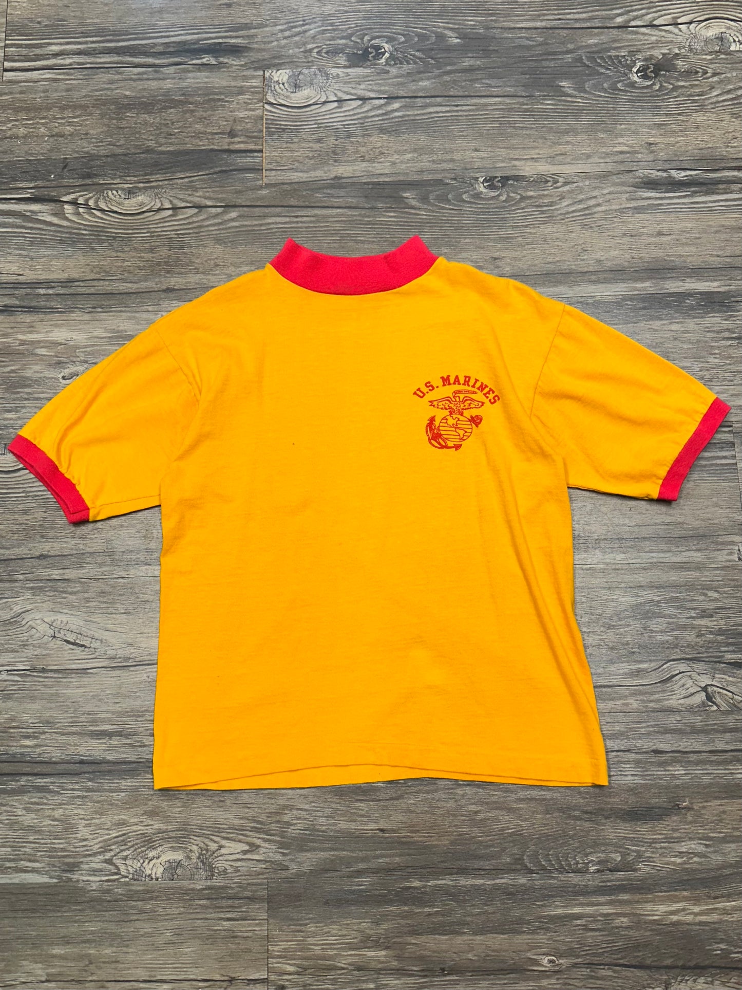VINTAGE U.S MARINES CROPPED T-SHIRT (SMALL)