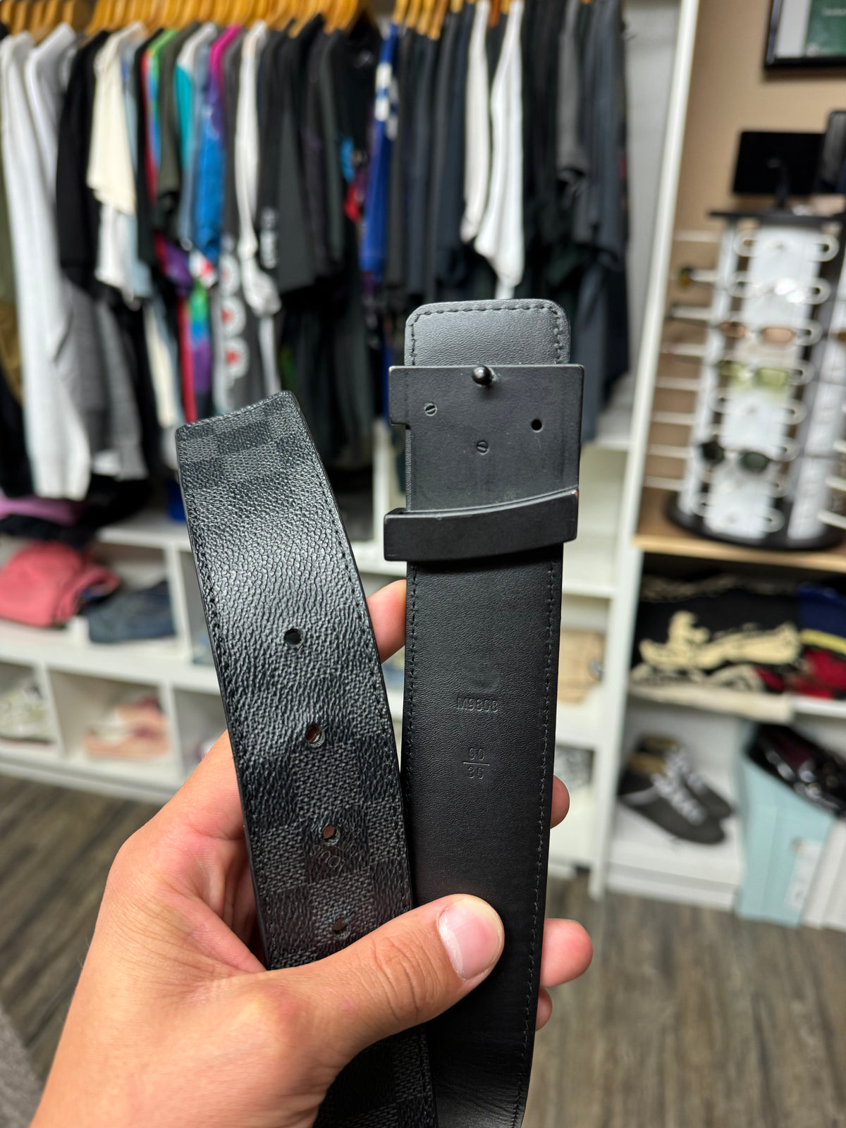 LOUIS VUTTION DAMIER CANVAS BELT (OS)