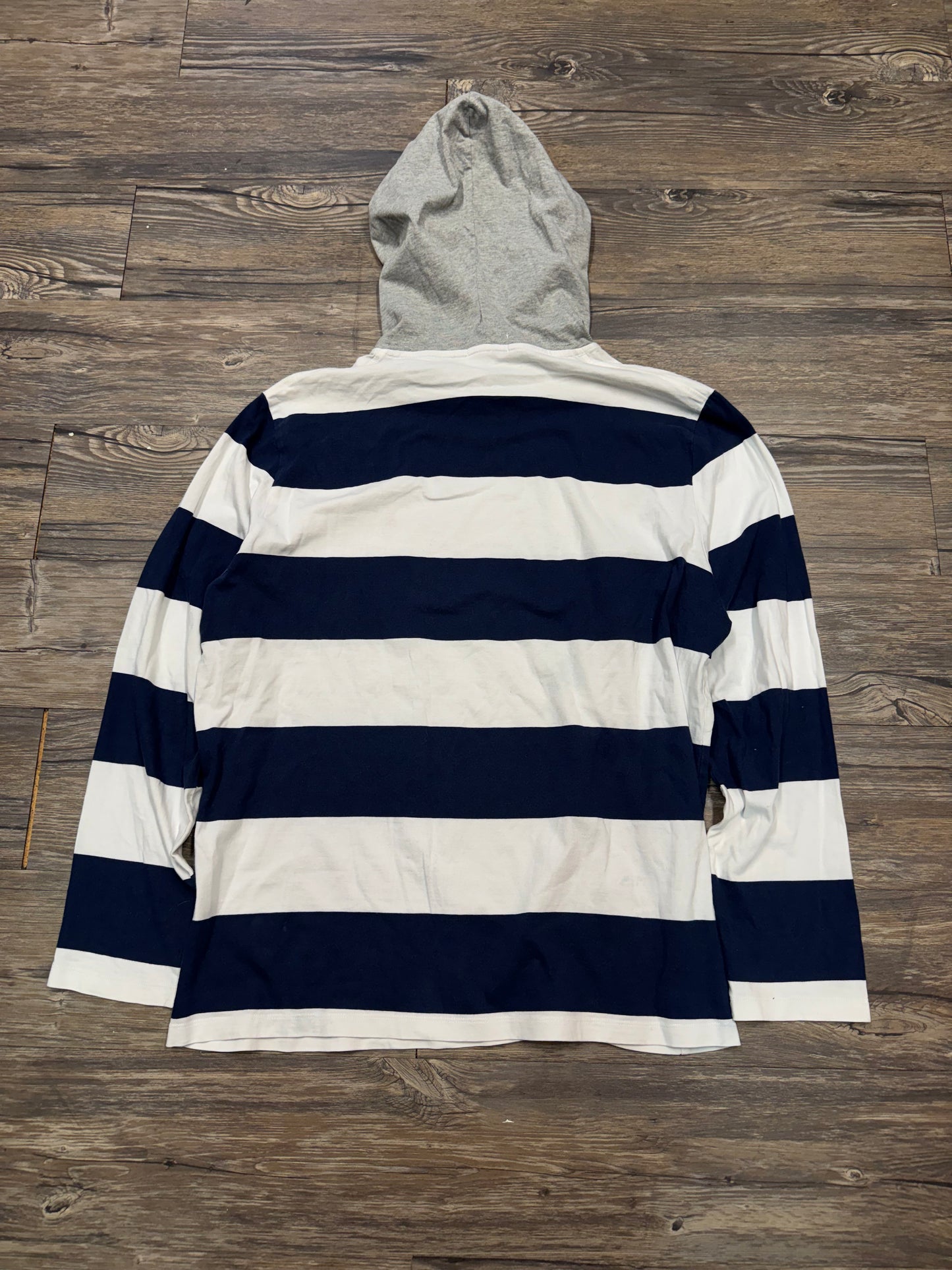 POLO RALPH LAUREN STRIPED HOODED LS (L)