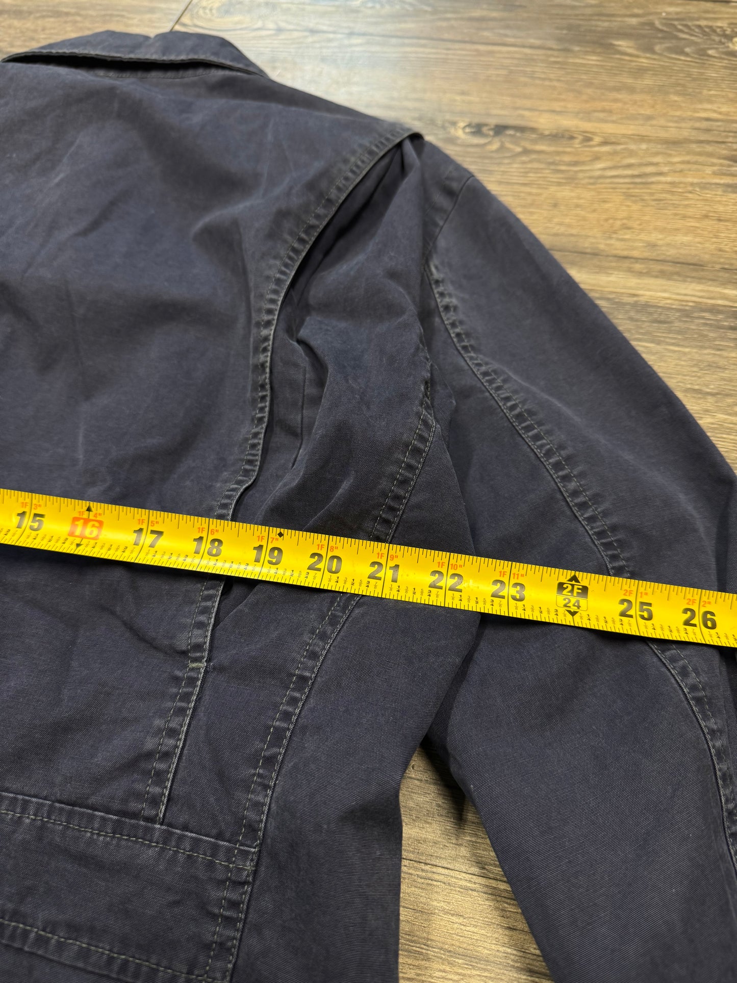 POLO RALPH LAUREN STONE WASHED TARTAN HARRINGTON JACKET (L)