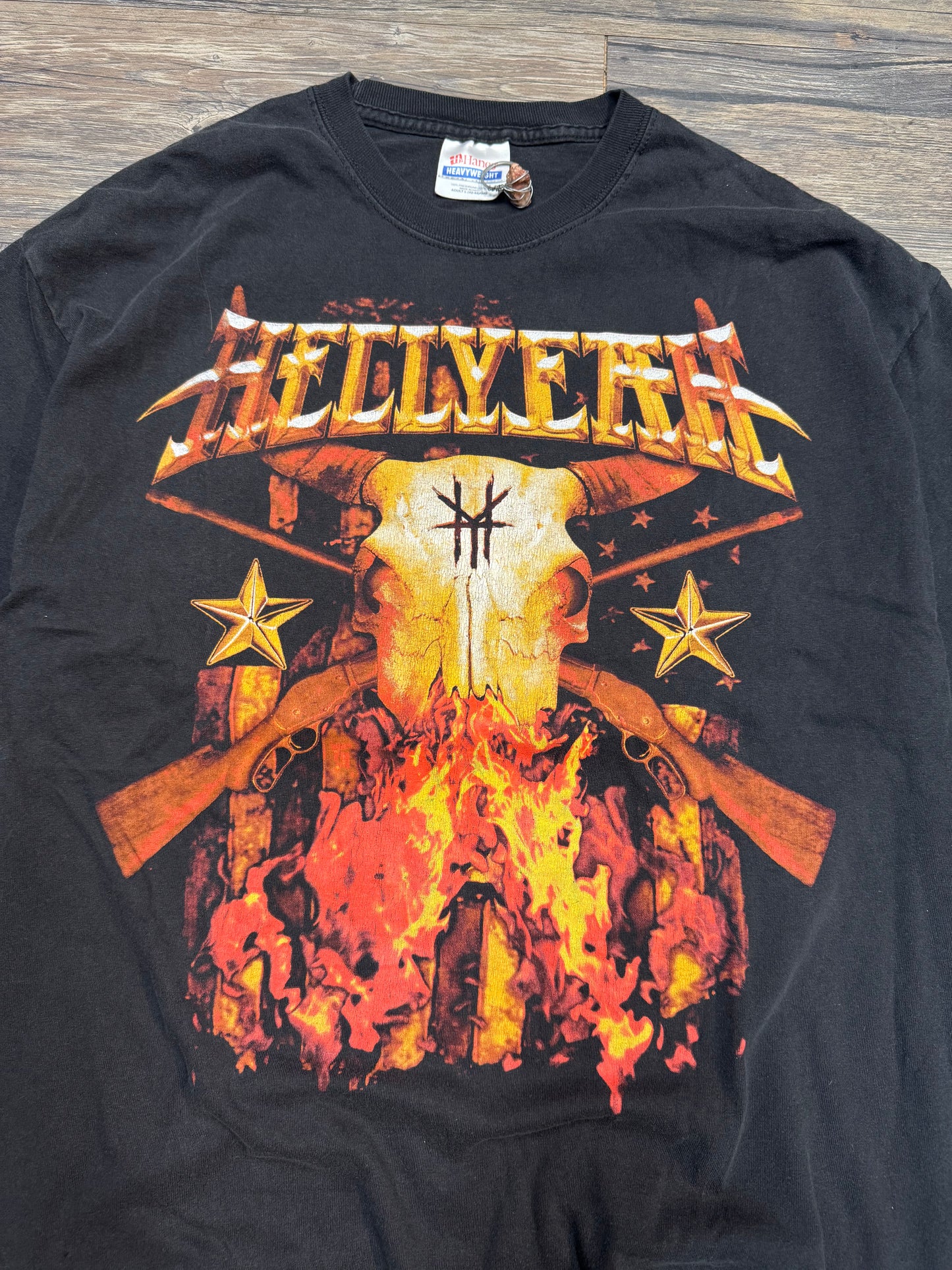 Y2K HELL BULL GRAPHIC T-SHIRT (LARGE)