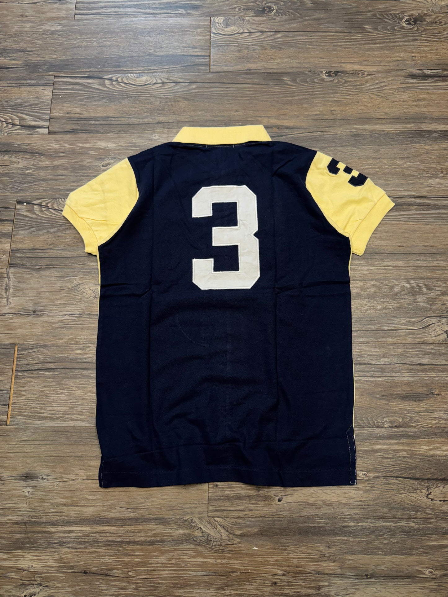 RALPH LAUREN BIG PONY 2-TONE POLO (M)