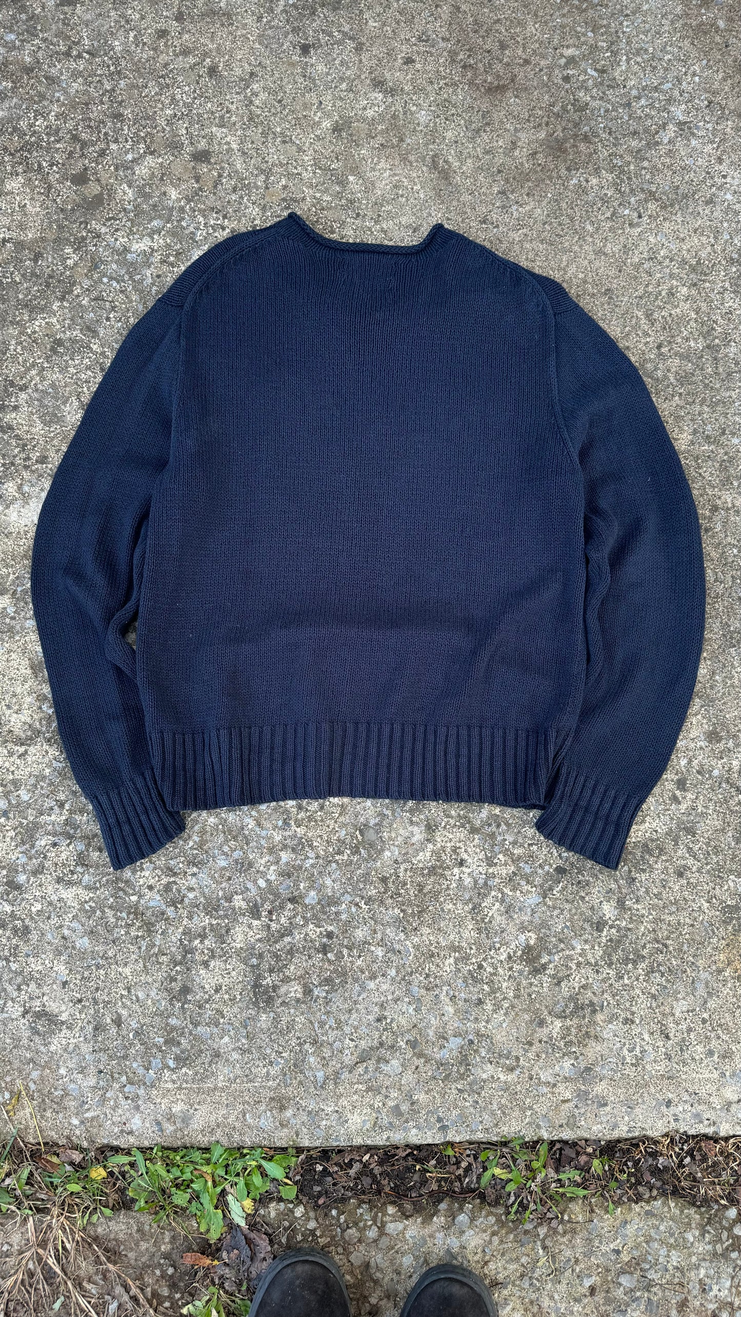 POLO RALPH LAUREN AMERICAN FLAG SWEATER (L)