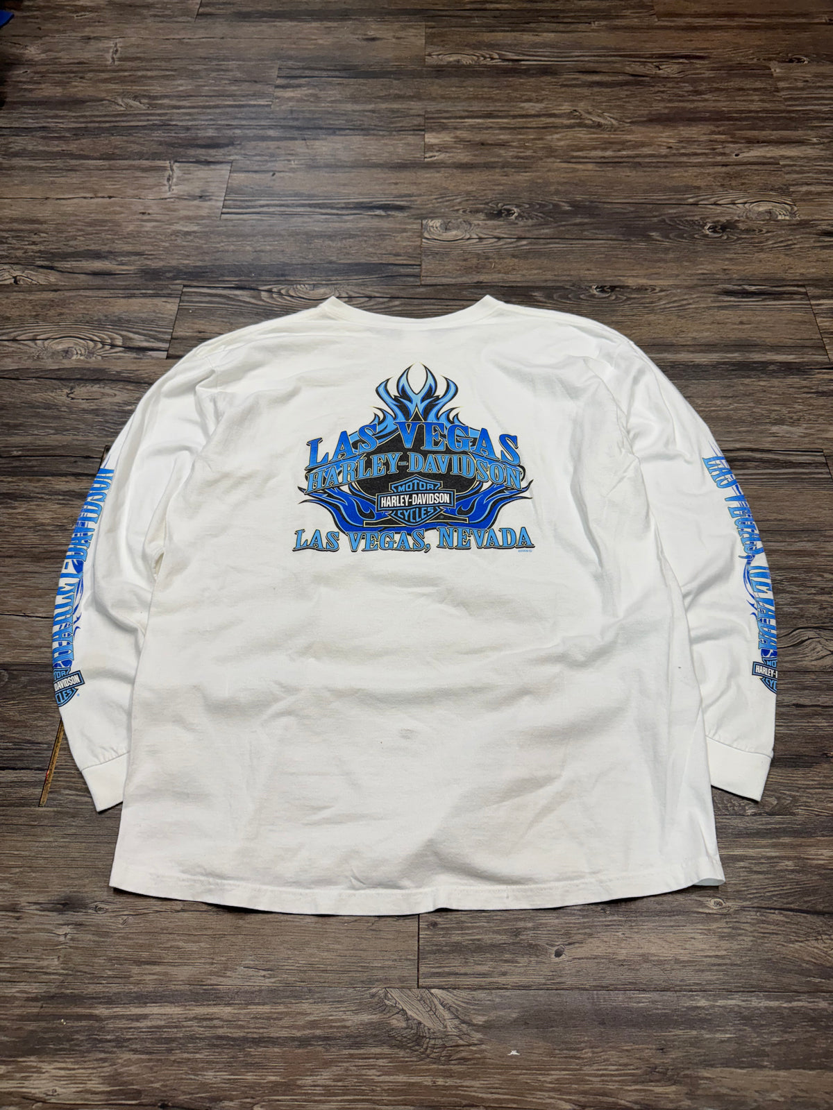 VINTAGE HARLEY DAVIDSON BADGE LONGSLEEVE SHIRT (XXL)