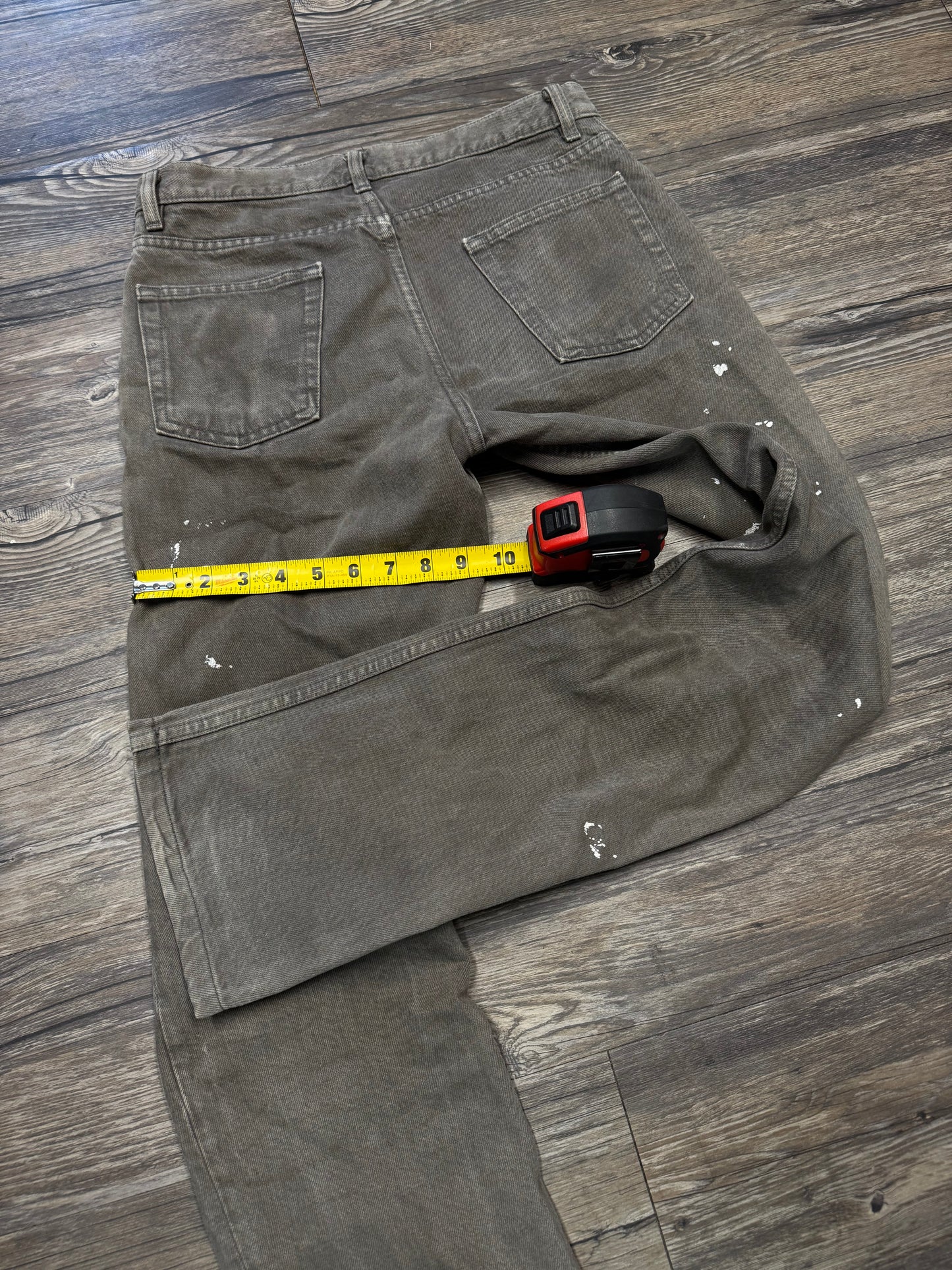 HELMUT LANG AW00 OVERDYED PAINTER JEANS (28)