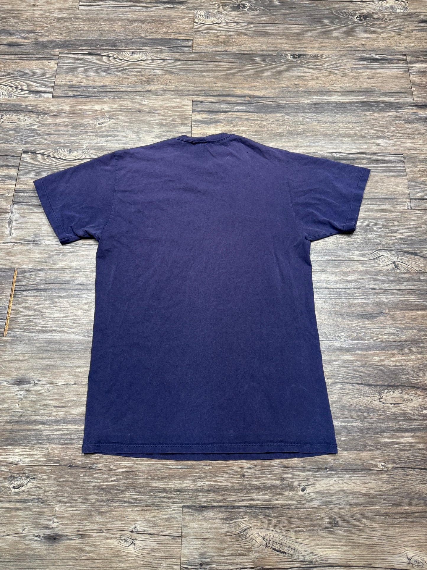 1990 RUSSELL SUNFADED ATHLETIC LOGO T-SHIRT (M)