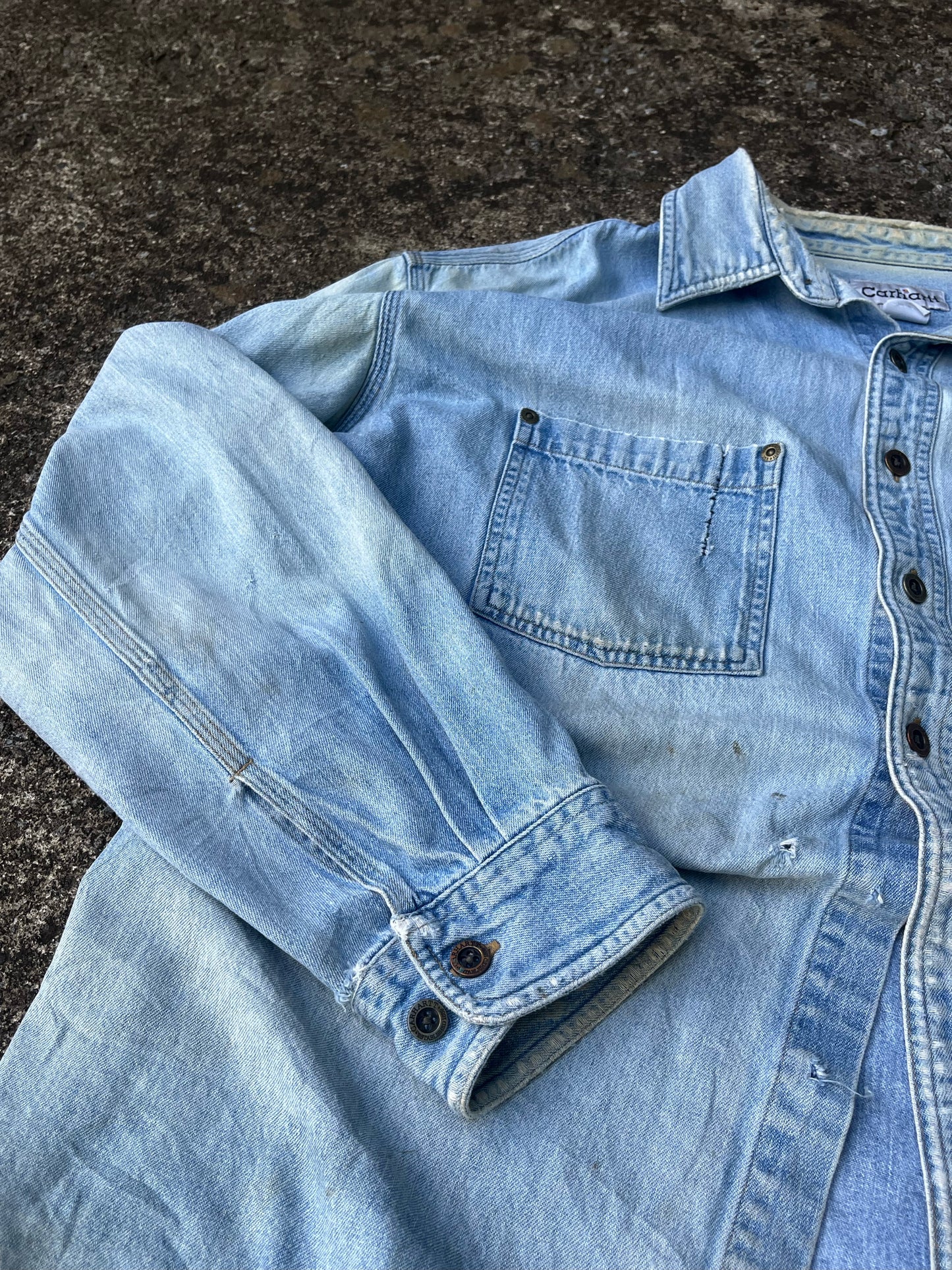 90’S CARHARTT DENIM JACKET (LARGE)