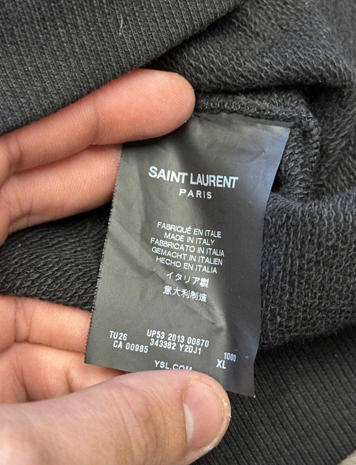 SAINT LAURENT ZIPPER TANK (XL)