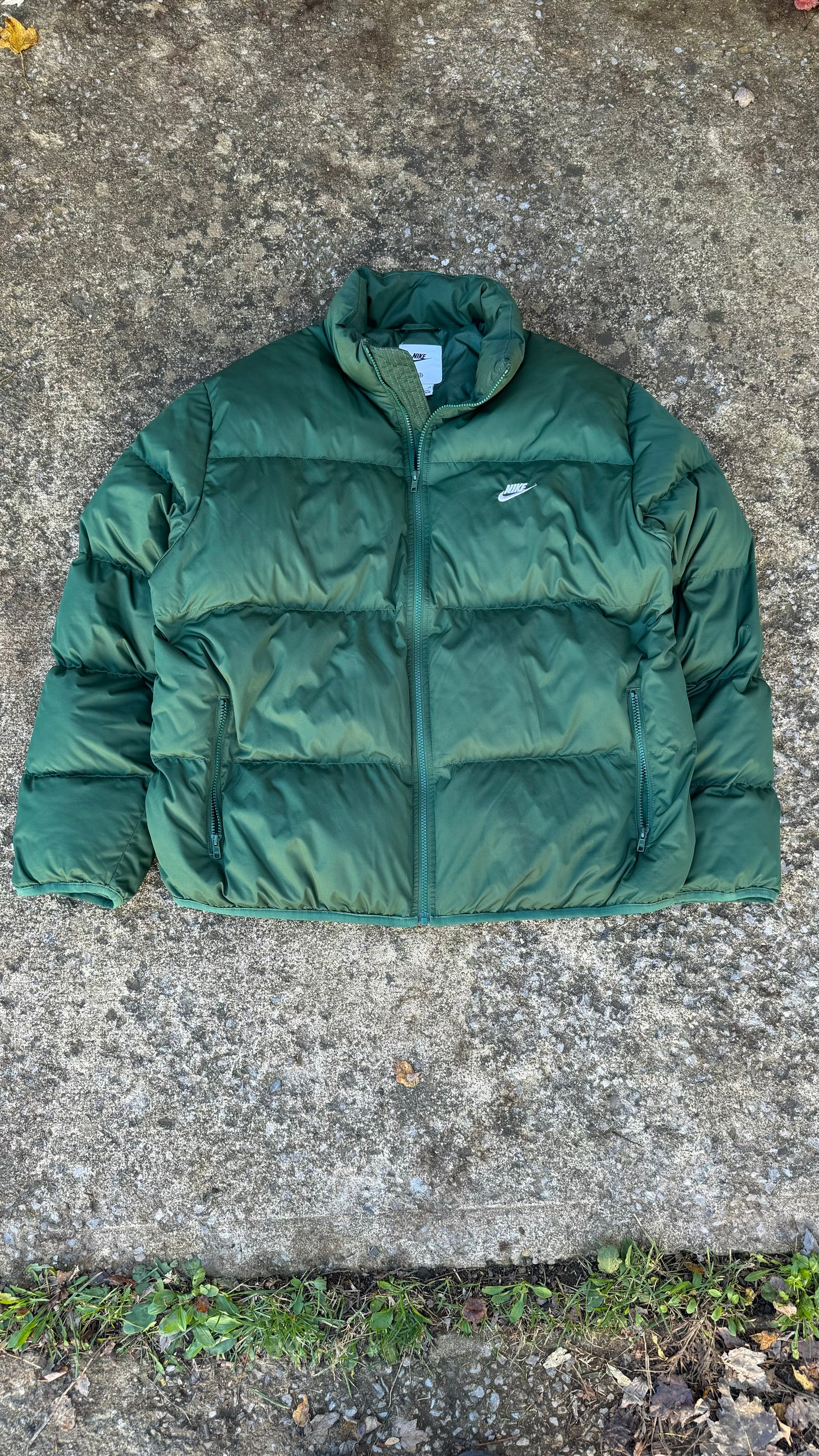 NIKE GREEN PUFFER (XL)