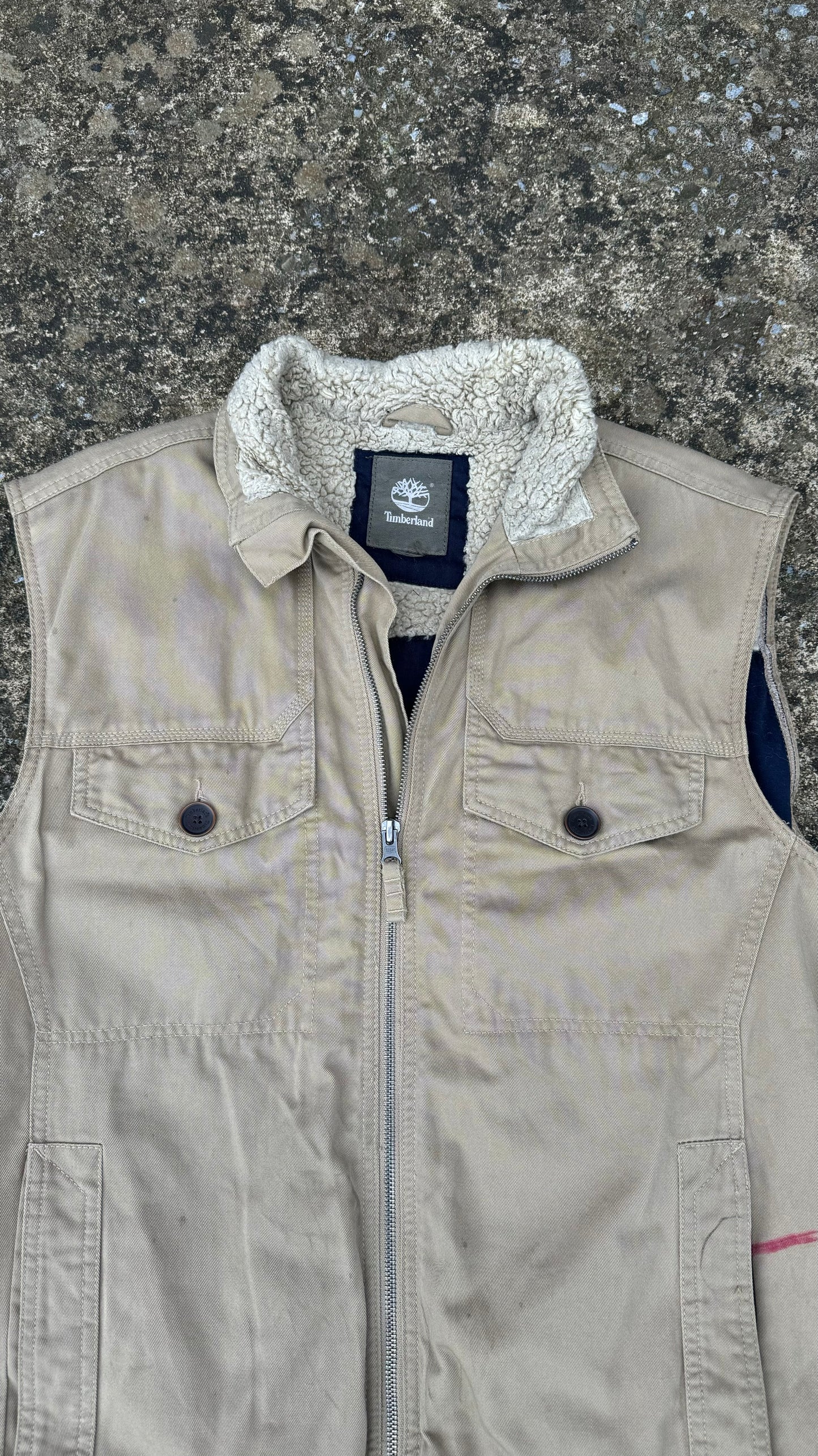 TIMBERLAND LINED FUR VEST (M)