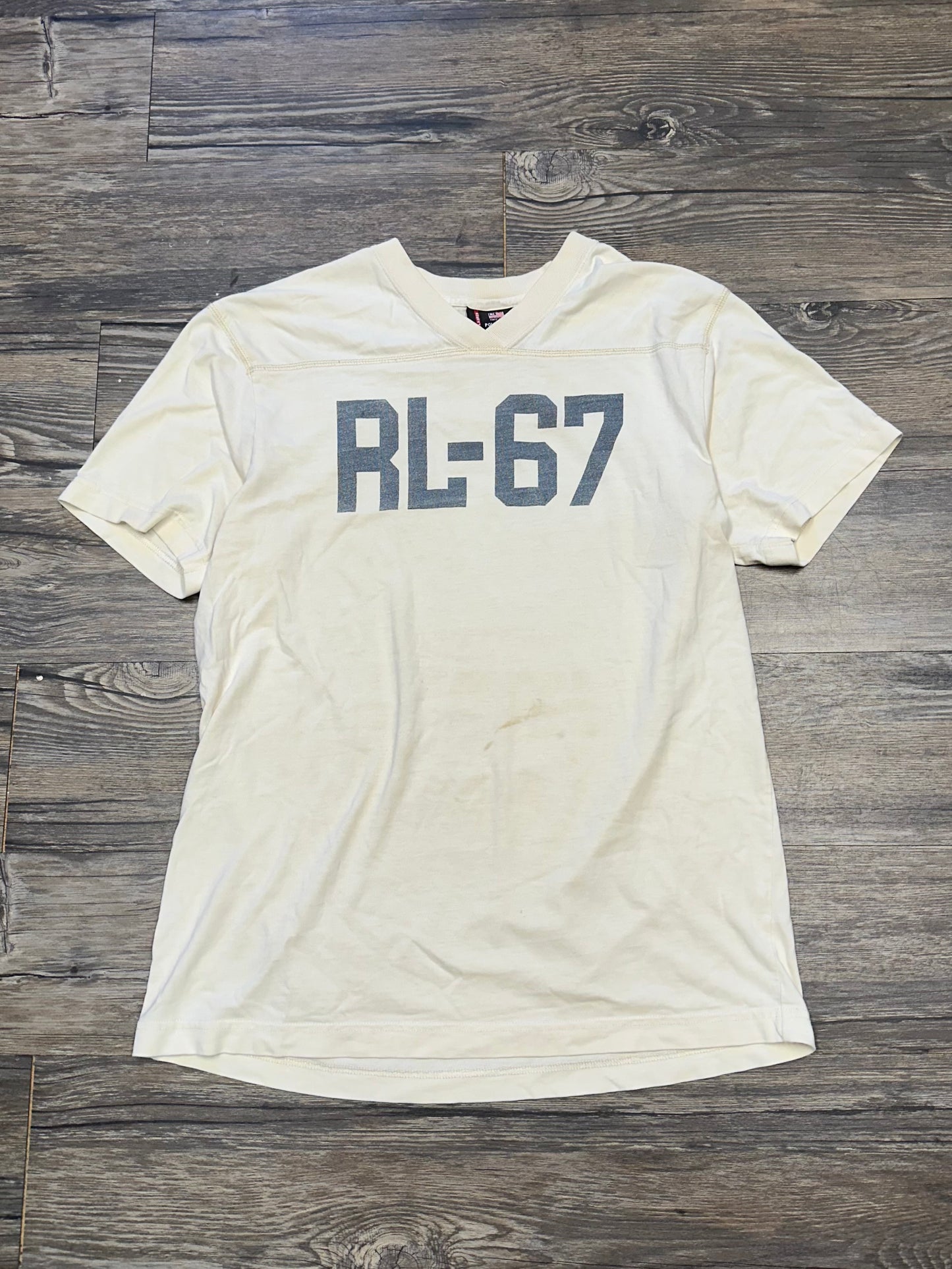 POLO JEANS RL-67 TEXT T-SHIRT (SMALL)