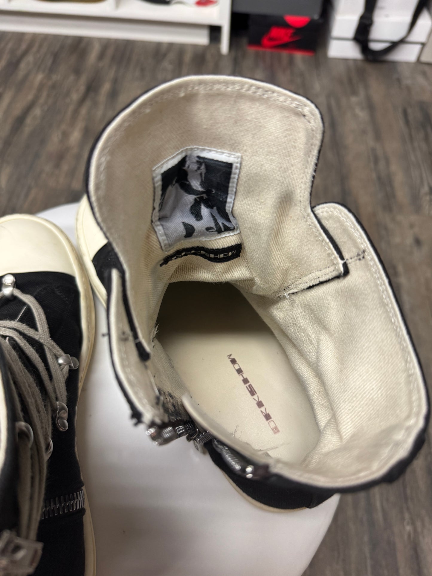 RICK OWENS DRKSHDW CANVAS HIGH TOPS (9)