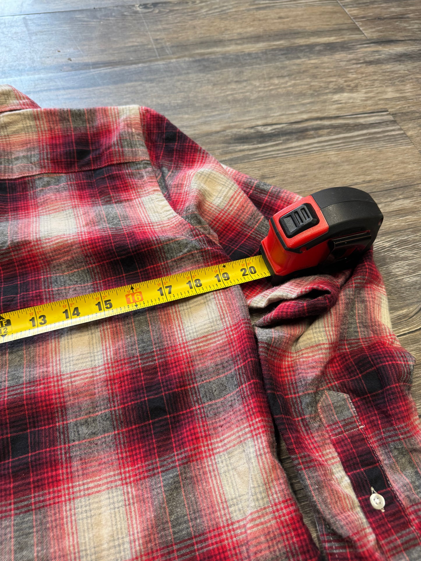 VINTAGE POLO RALPH LAUREN PLAID SHIRT (M)