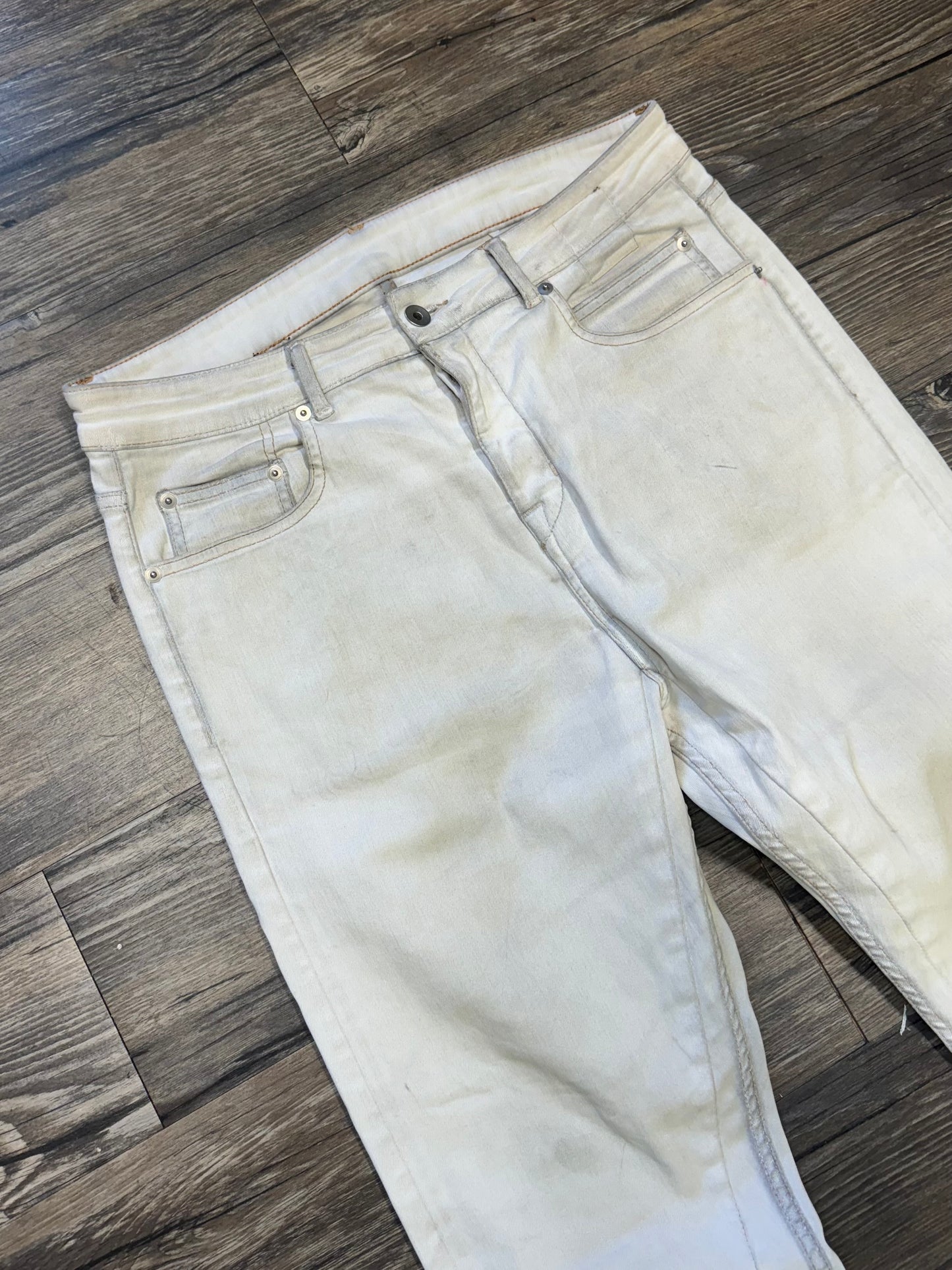 RICK OWENS WAXED DRKSHDW JEANS (32)