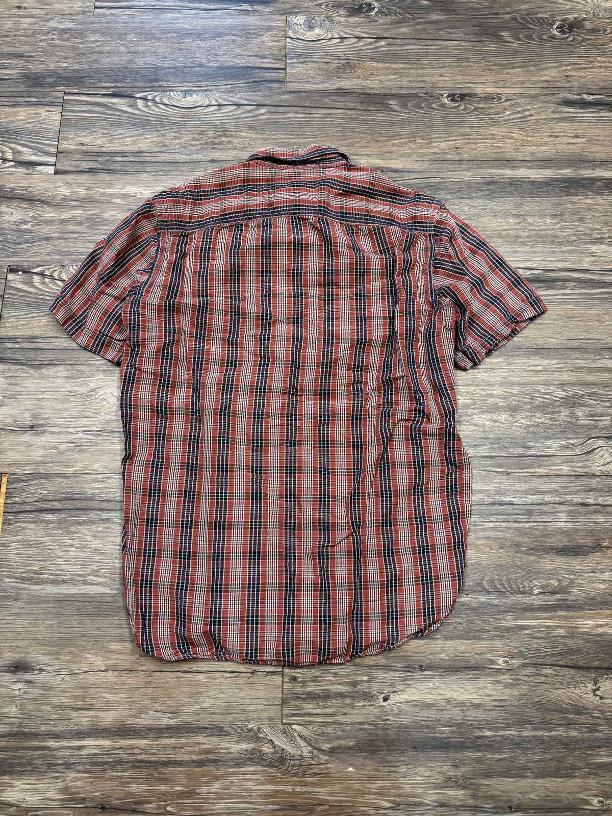 RRL PLAID BUTTON UP SHIRT (S)