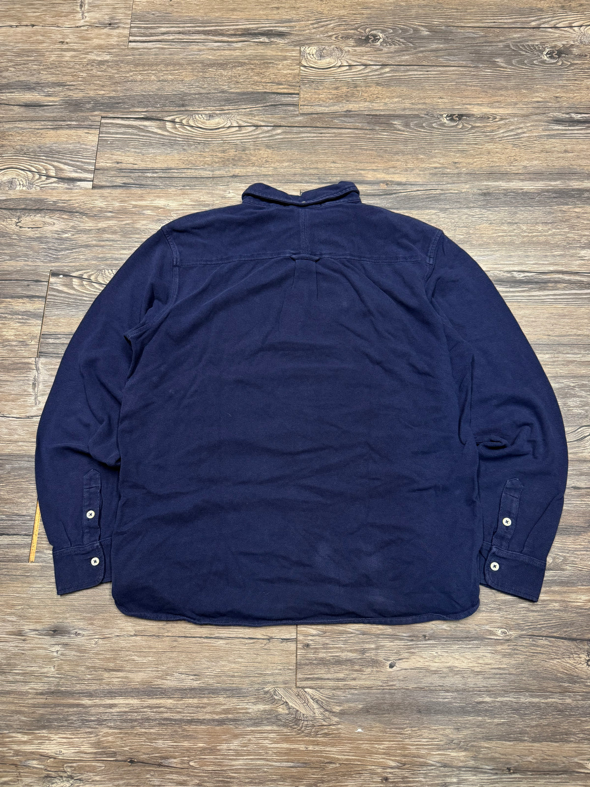 POLO RALPH LAUREN RLC COLLARED QUARTER BUTTON SHIRT (L)