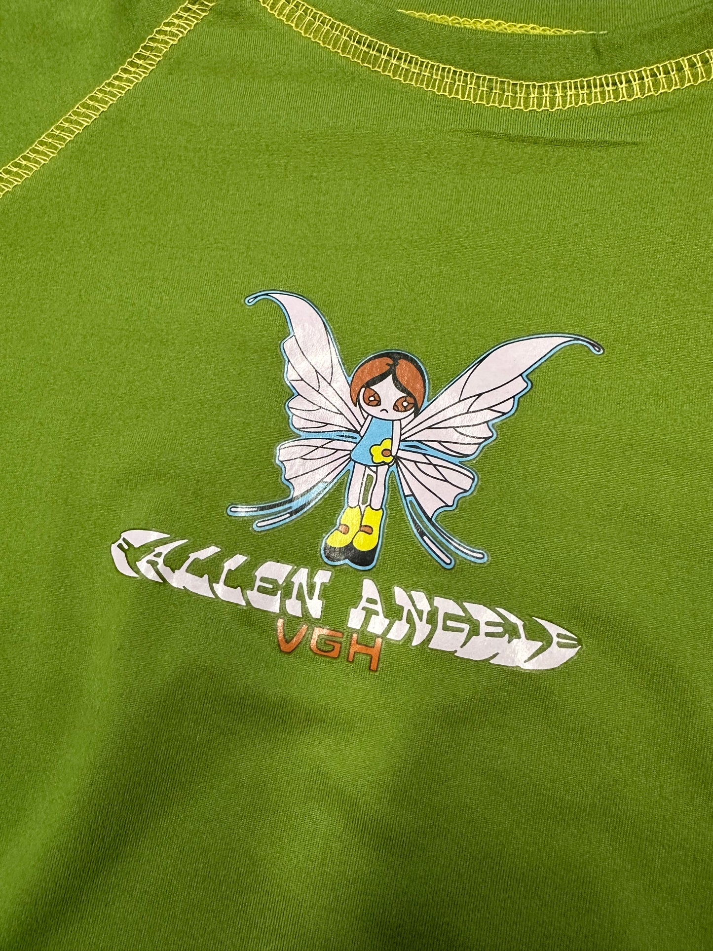Y2K FALLEN ANGELS CROP TOP (XS/SMALL)