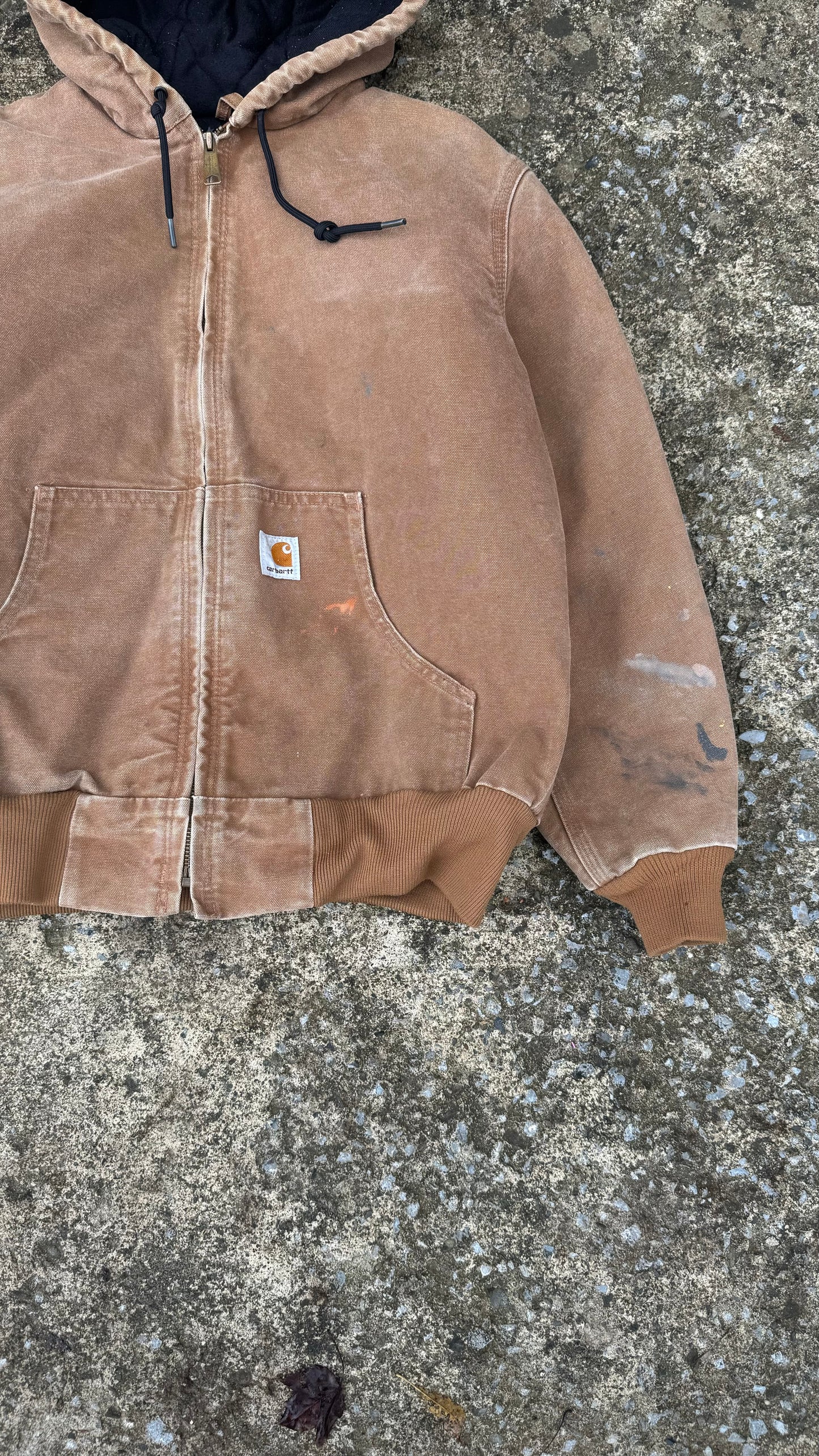 CARHARTT FADED ZIP UP JACKET (M)