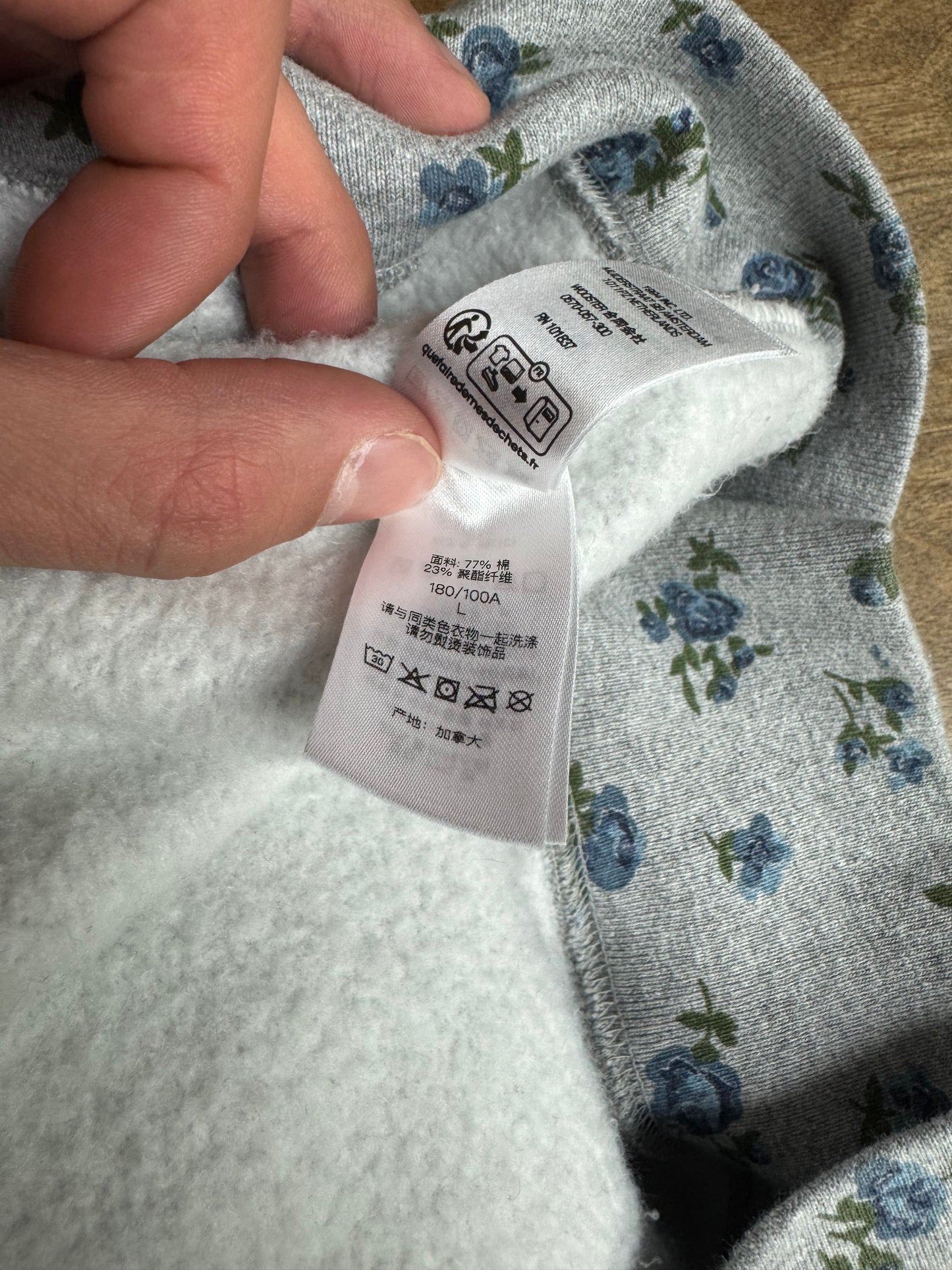 SUPREME SMALL BOX LOGO FLORAL ZIP UP (L)