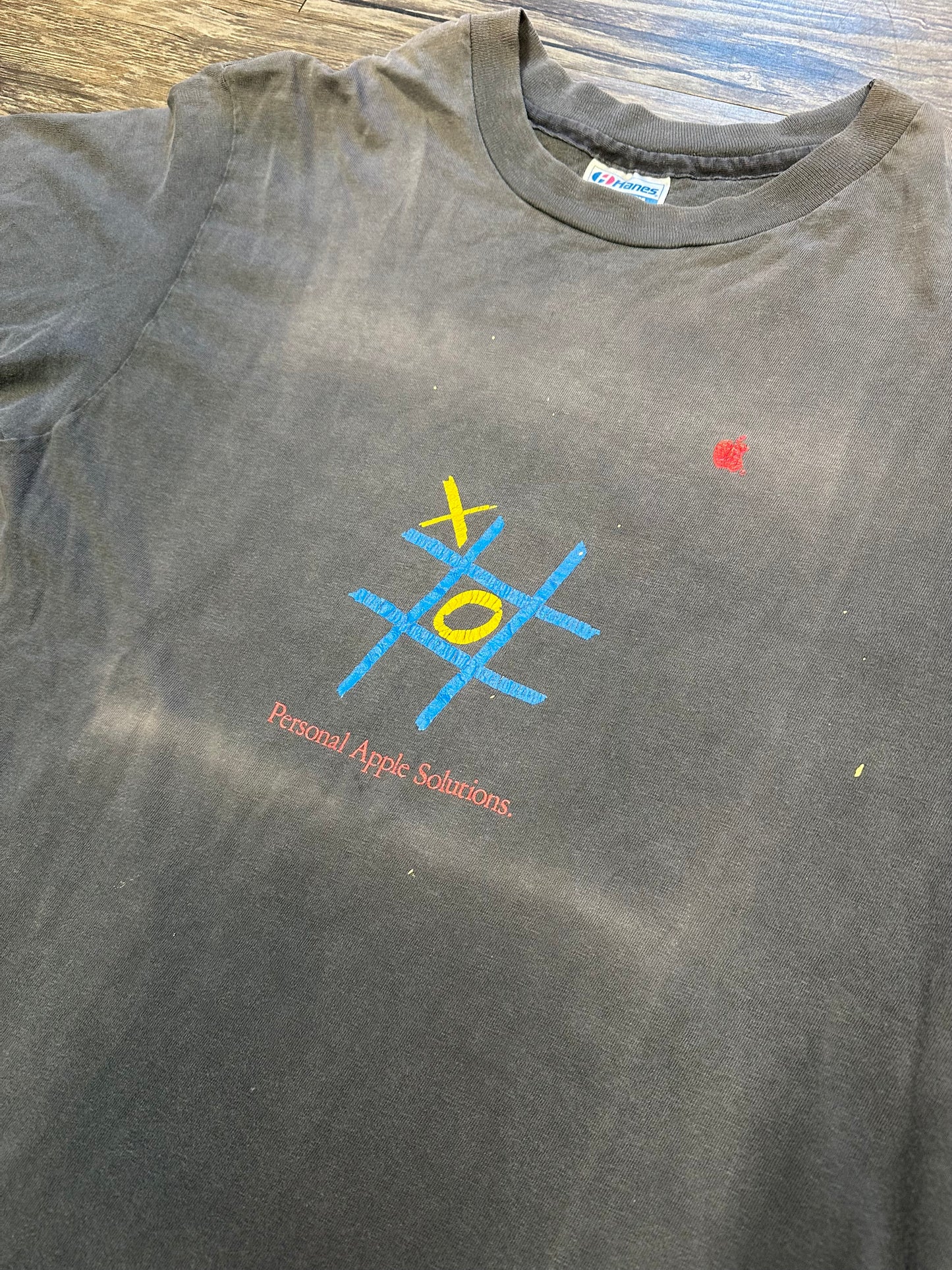 80’s APPLE TICK TACK TOE PROMO T-SHIRT (LARGE)