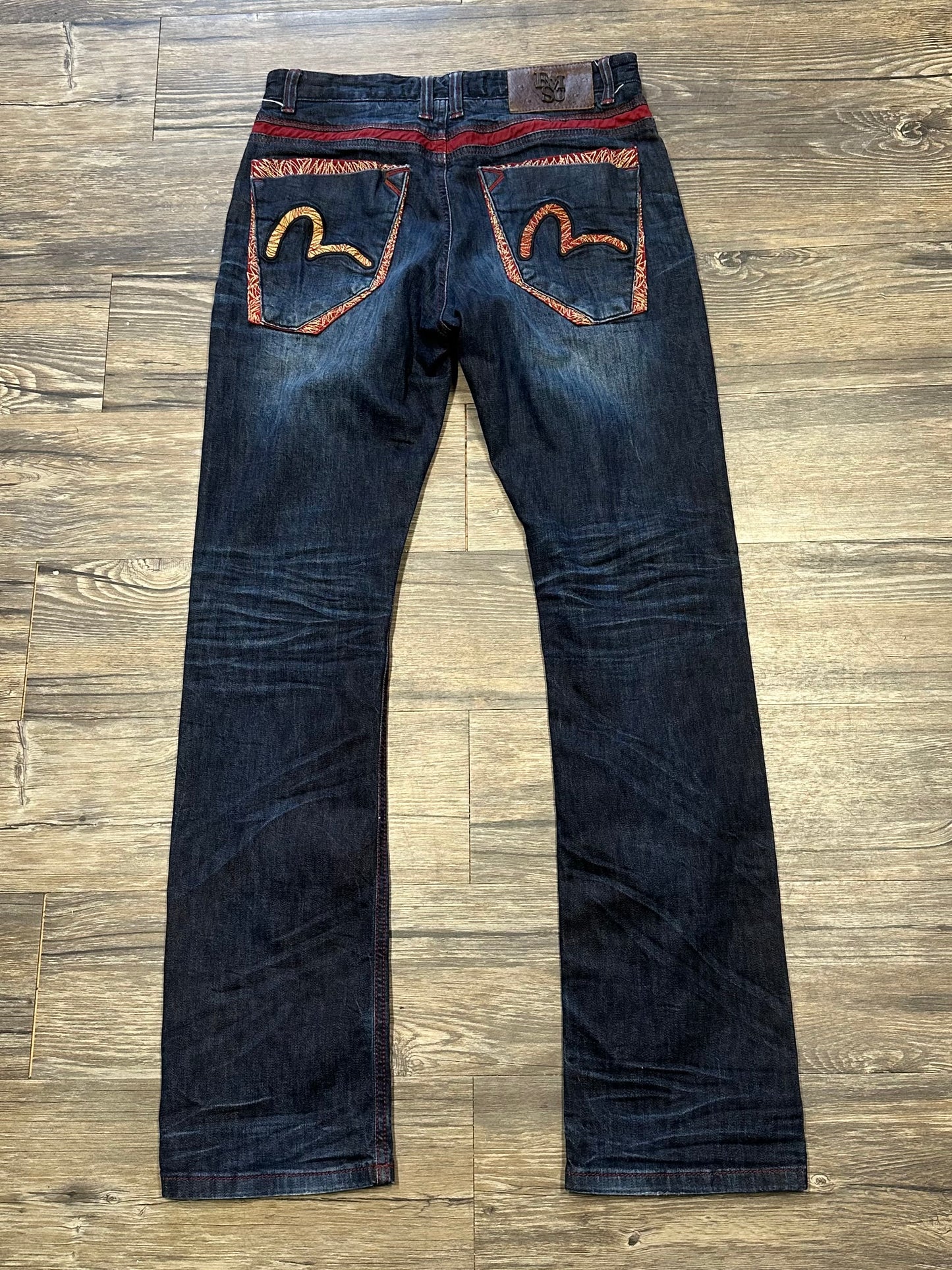 EVISU DARK WASH DENIM (30)