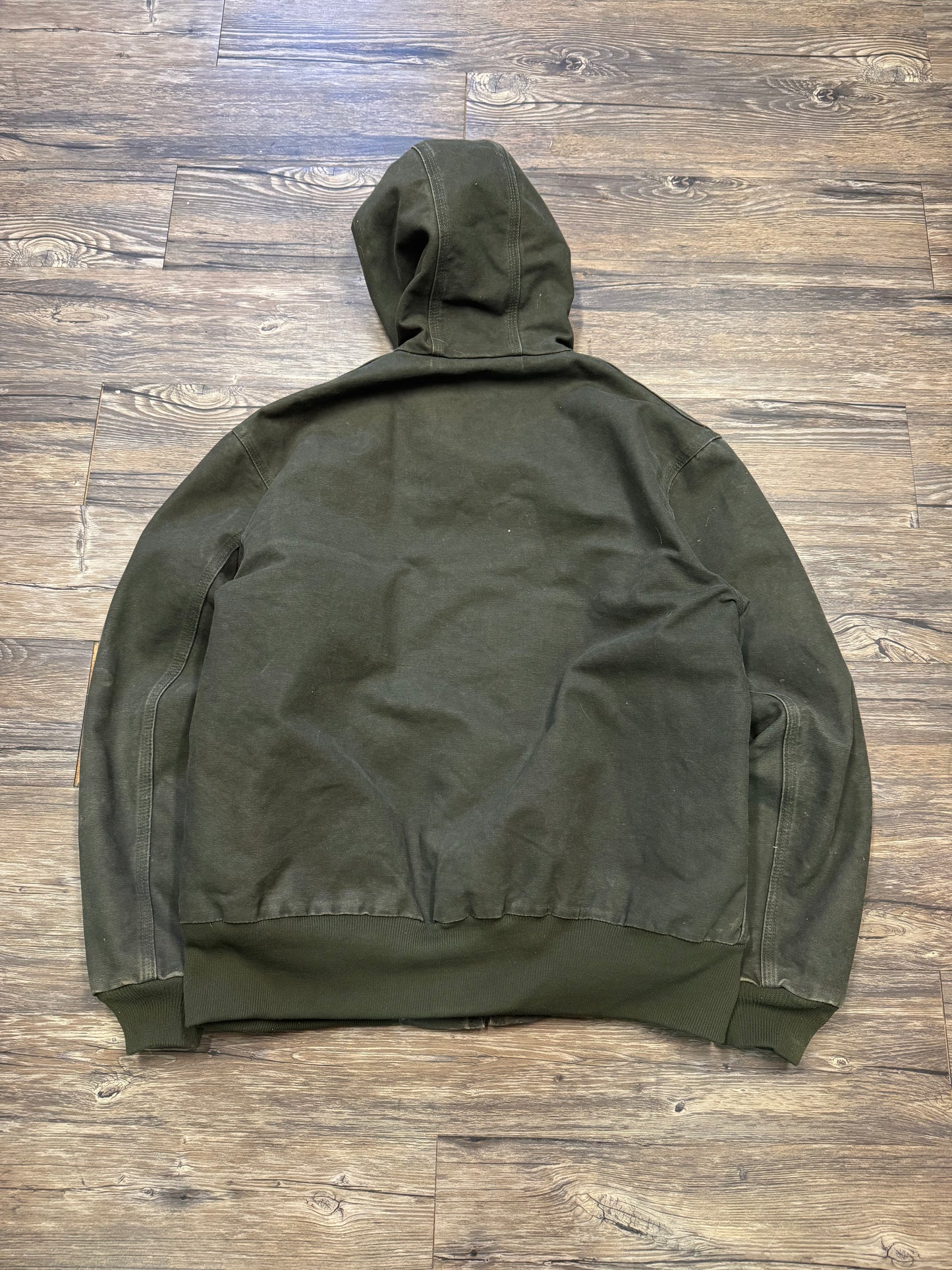 CARHARTT HOODED 2009 ZIP UP JACKET MOSS (L)