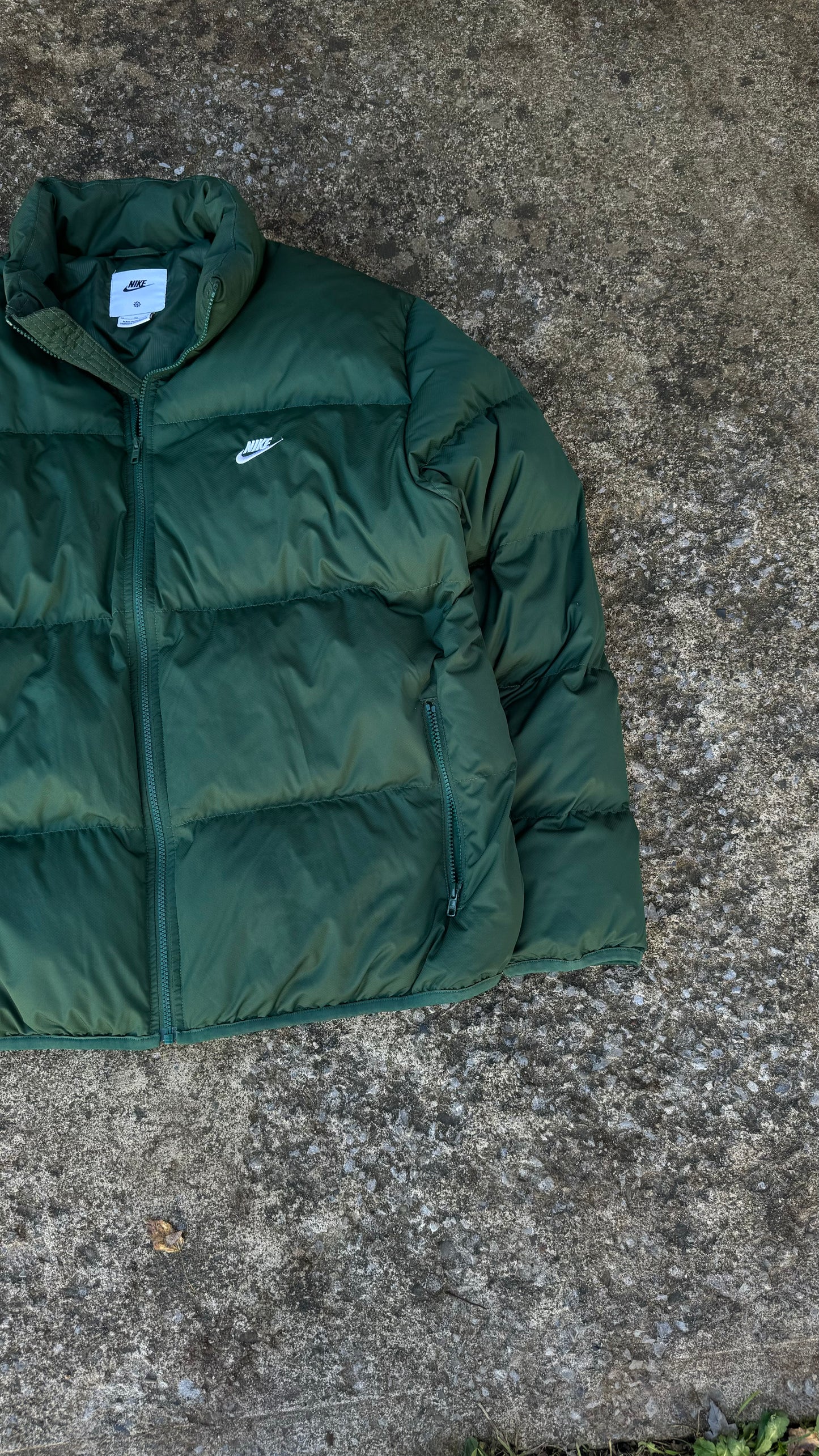 NIKE GREEN PUFFER (XL)