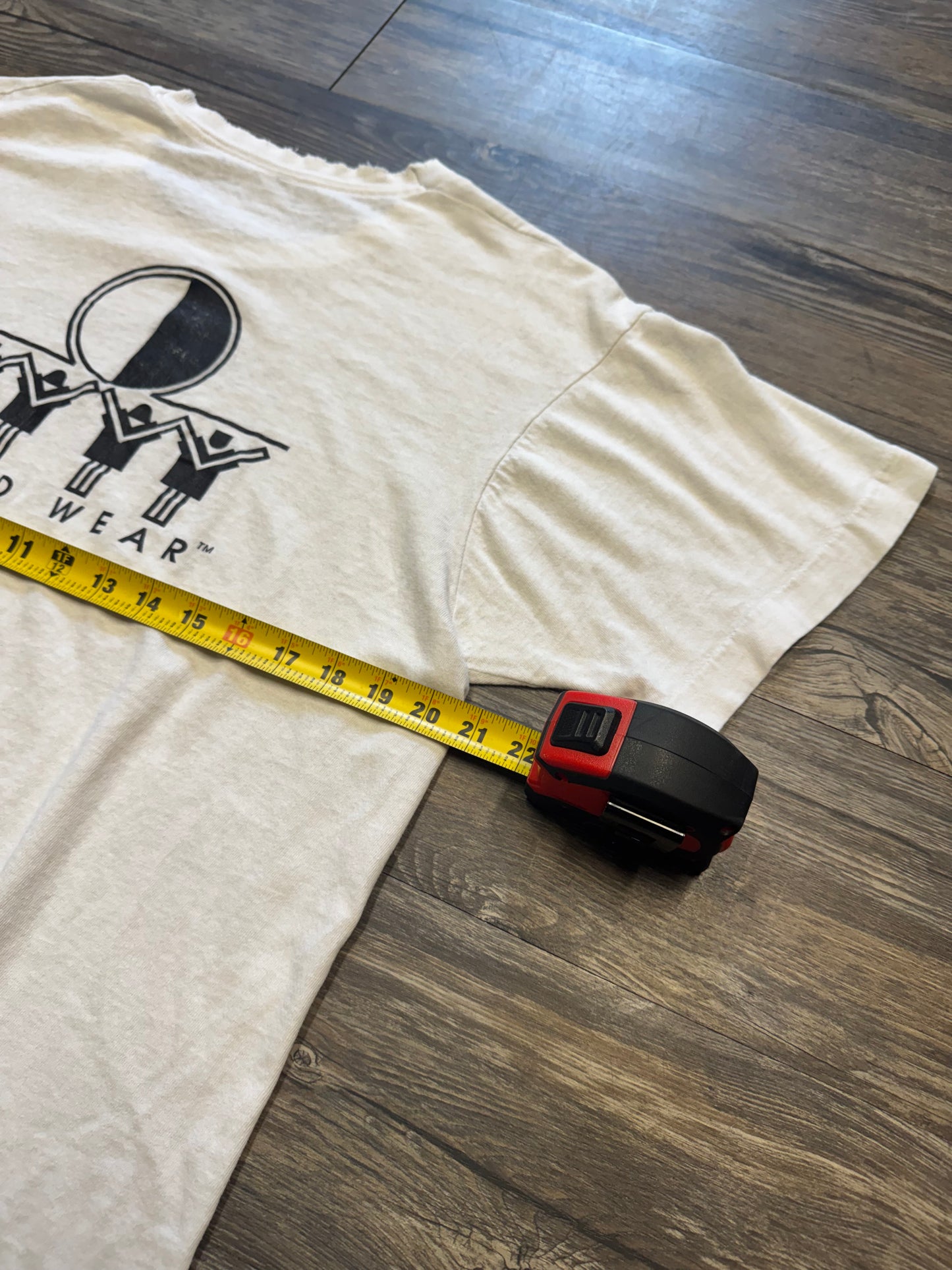 80s ‘MOTHER NATURE CLEAN UP YOUR ROOM’ TATTERED T-SHIRT (M)