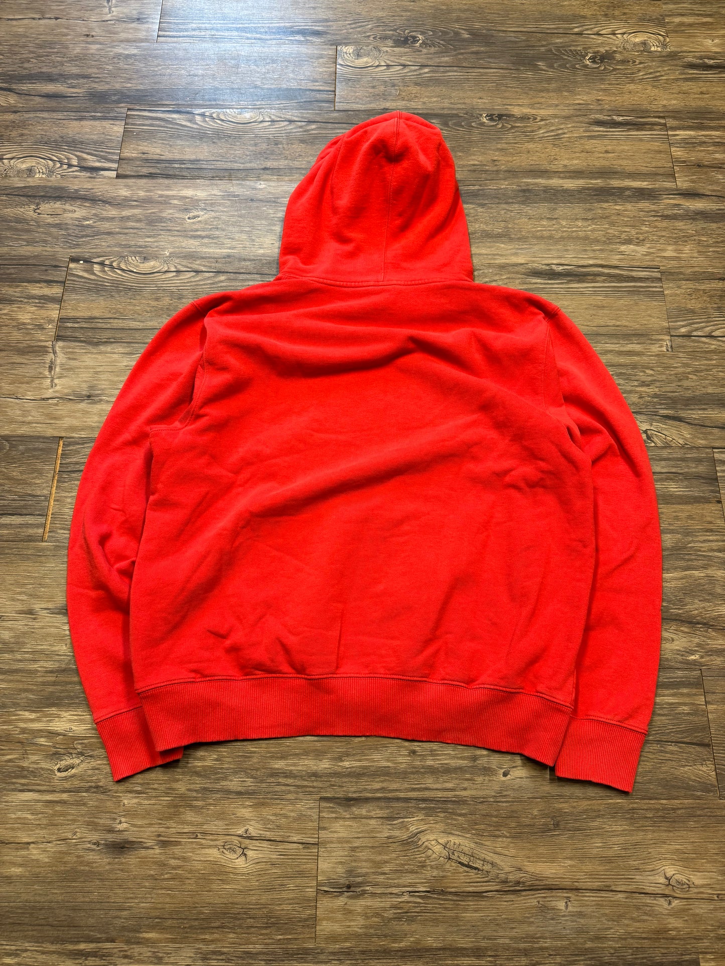 STUSSY VTG ACID EYE BRIGHT RED HOODIE (XL)
