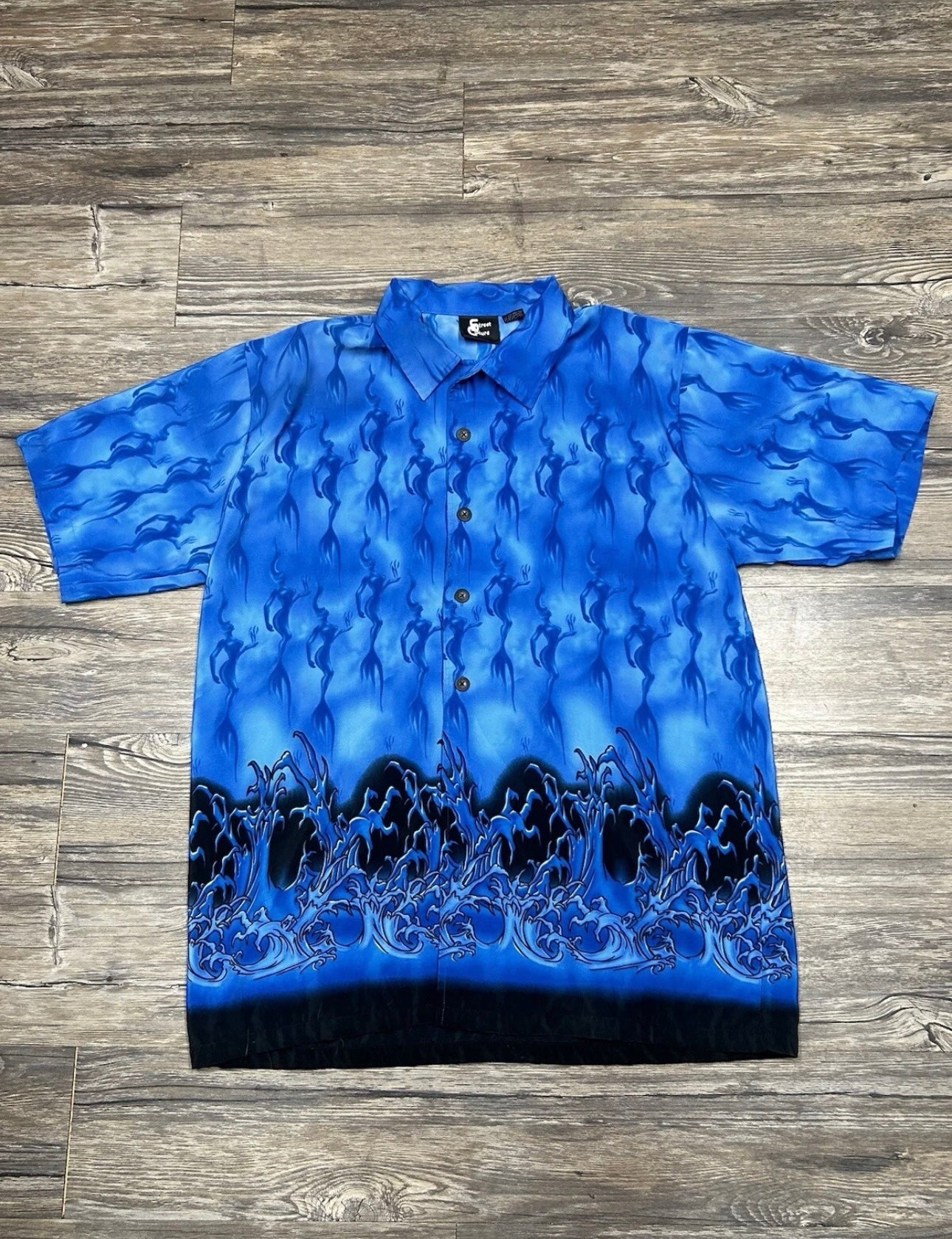 90’s WAVE HAWAIIAN SHIRT (XL)