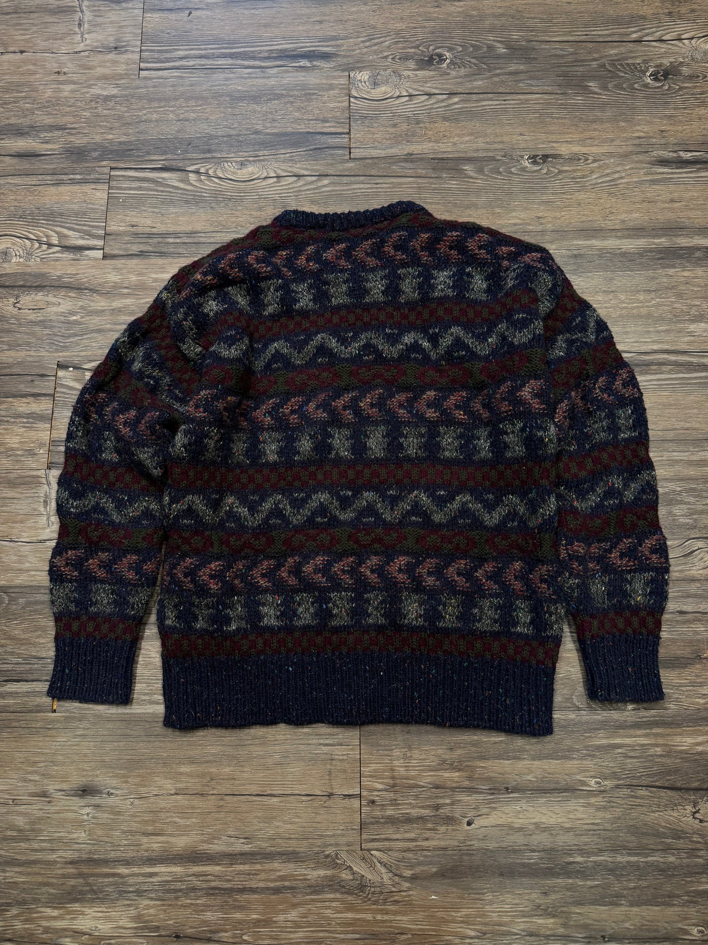 VINTAGE FISHERMAN KNIT SWEATER (L)