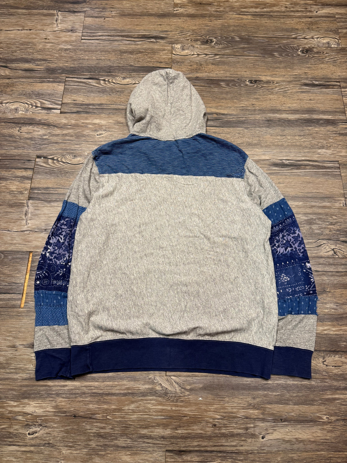 POLO RALPH LAUREN BOATYARD PATCHWORK STENCIL AFTERHOOD SWEATSHIRT (L)