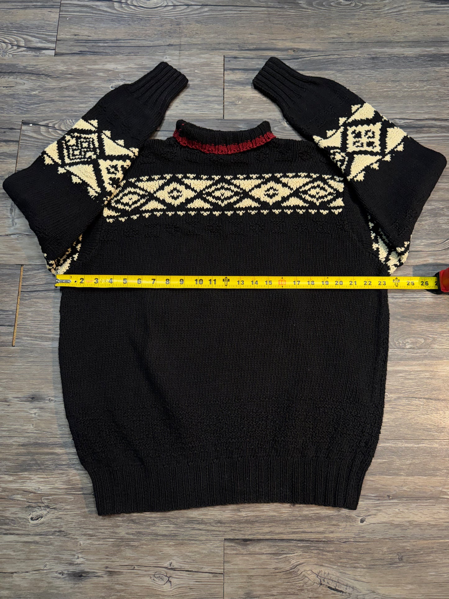 VINTAGE POLO RALPH LAUREN CANOE KNIT SWEATER (L)