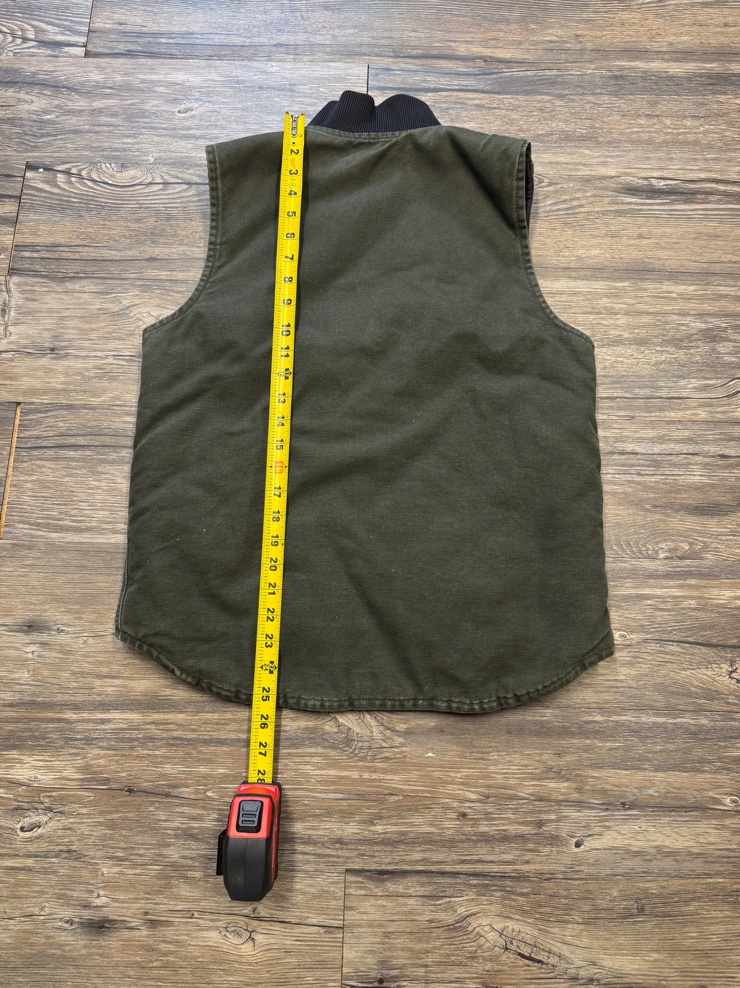 OLIVE GREEN CARHARTT VEST (S)