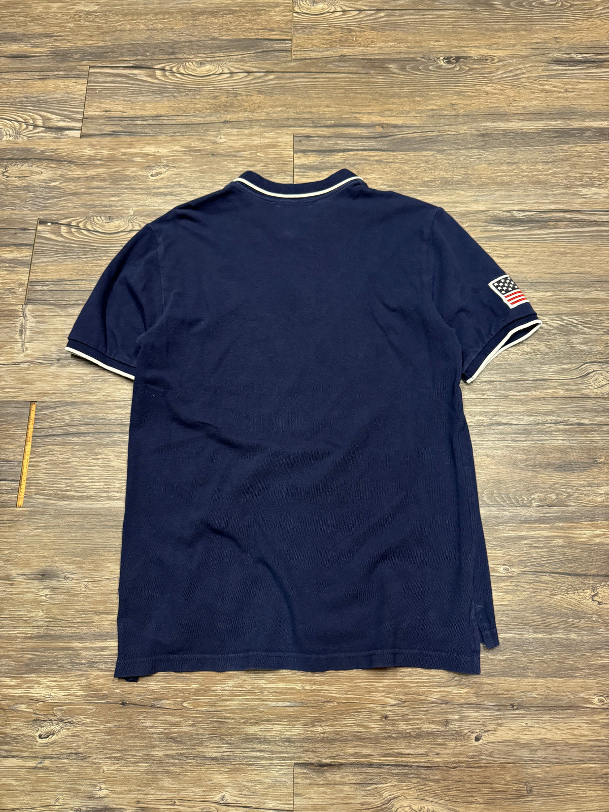 POLO RALPH LAUREN BIG PONY USA SEATBELT POLO SHIRT (M)