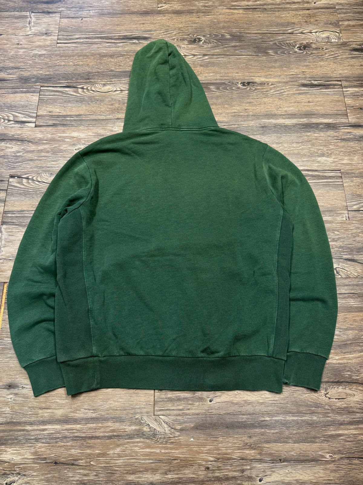 POLO RALPH LAUREN FOREST GREEN CROSS COUNTRY PULLOVER HOODIE (L)
