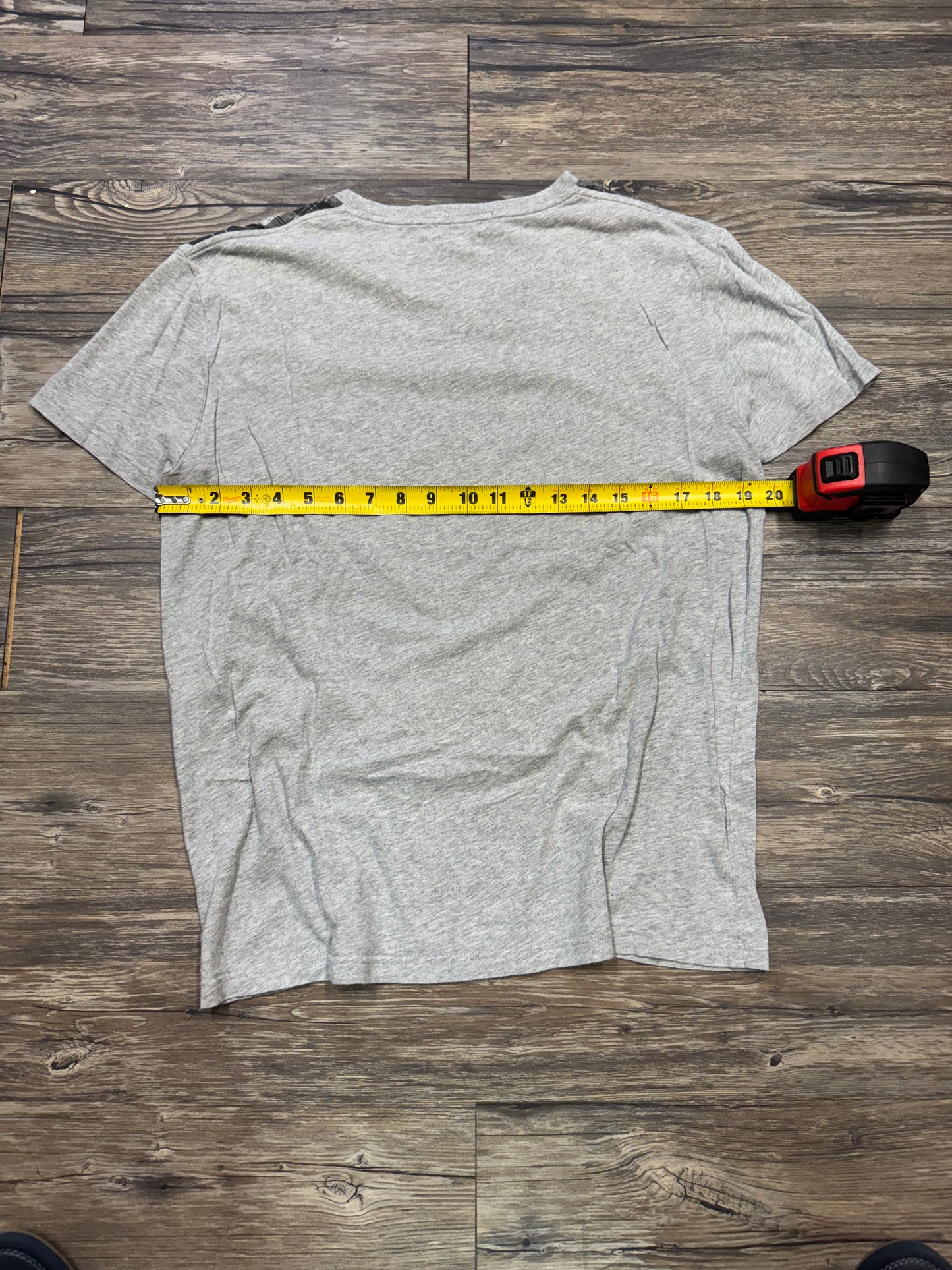 ALEXANDER MCQUEEN OVERSIZED PLAID SKULL TEE (L)