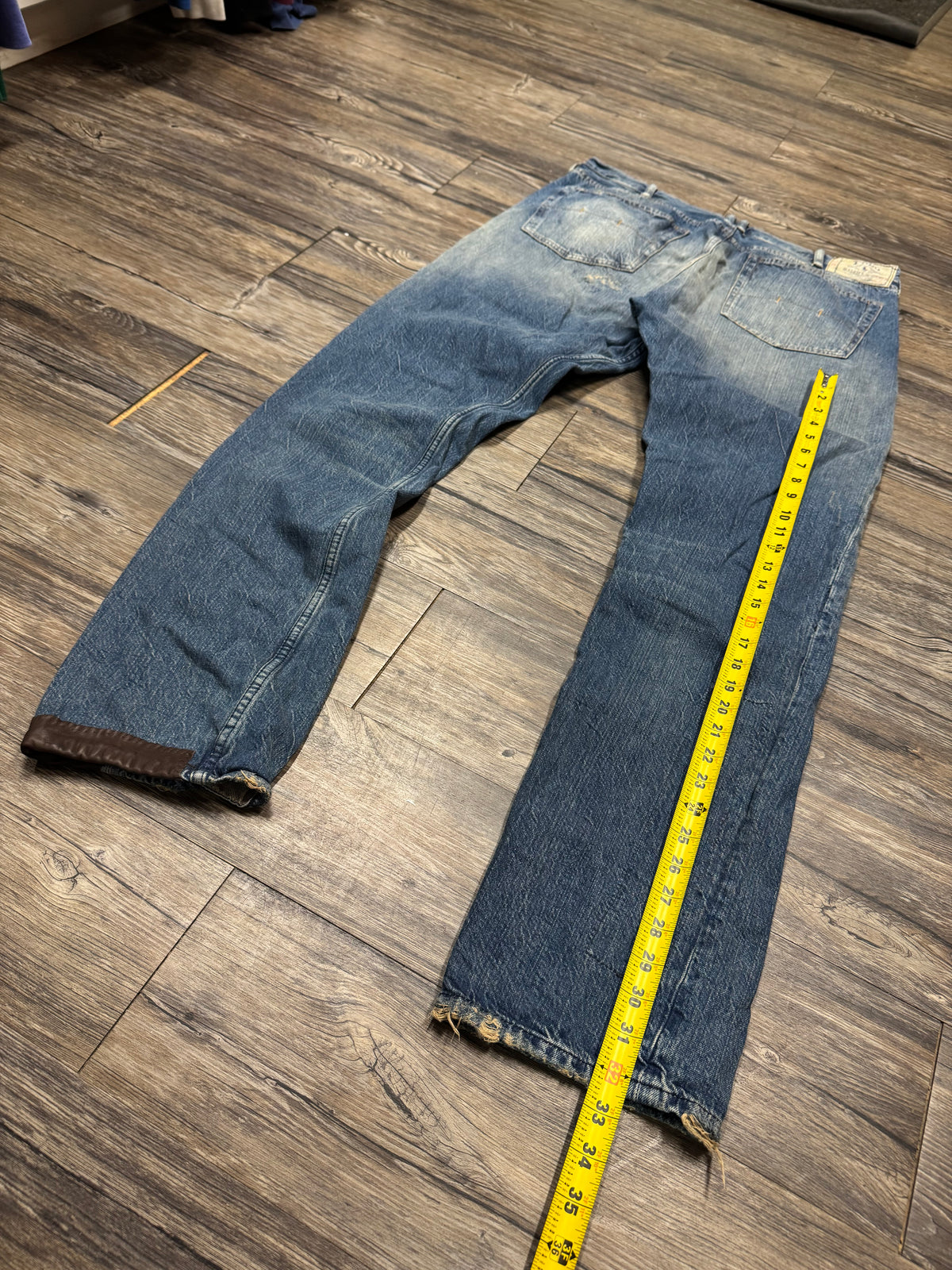 POLO RALPH LAUREN PATCH WORK JEANS (36)