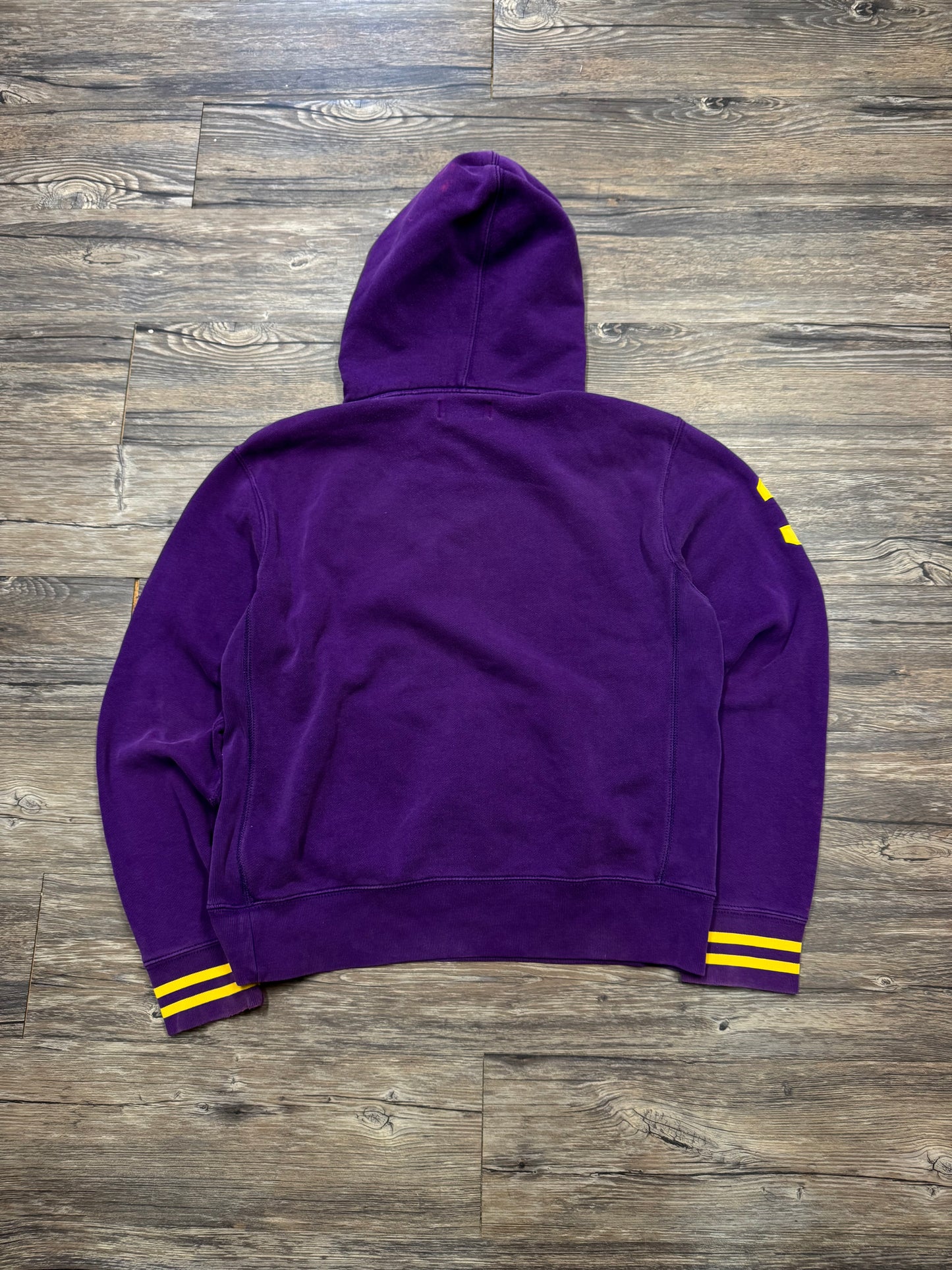 POLO RALPH LAUREN MAGENTA PULLOVER HOODIE (M)