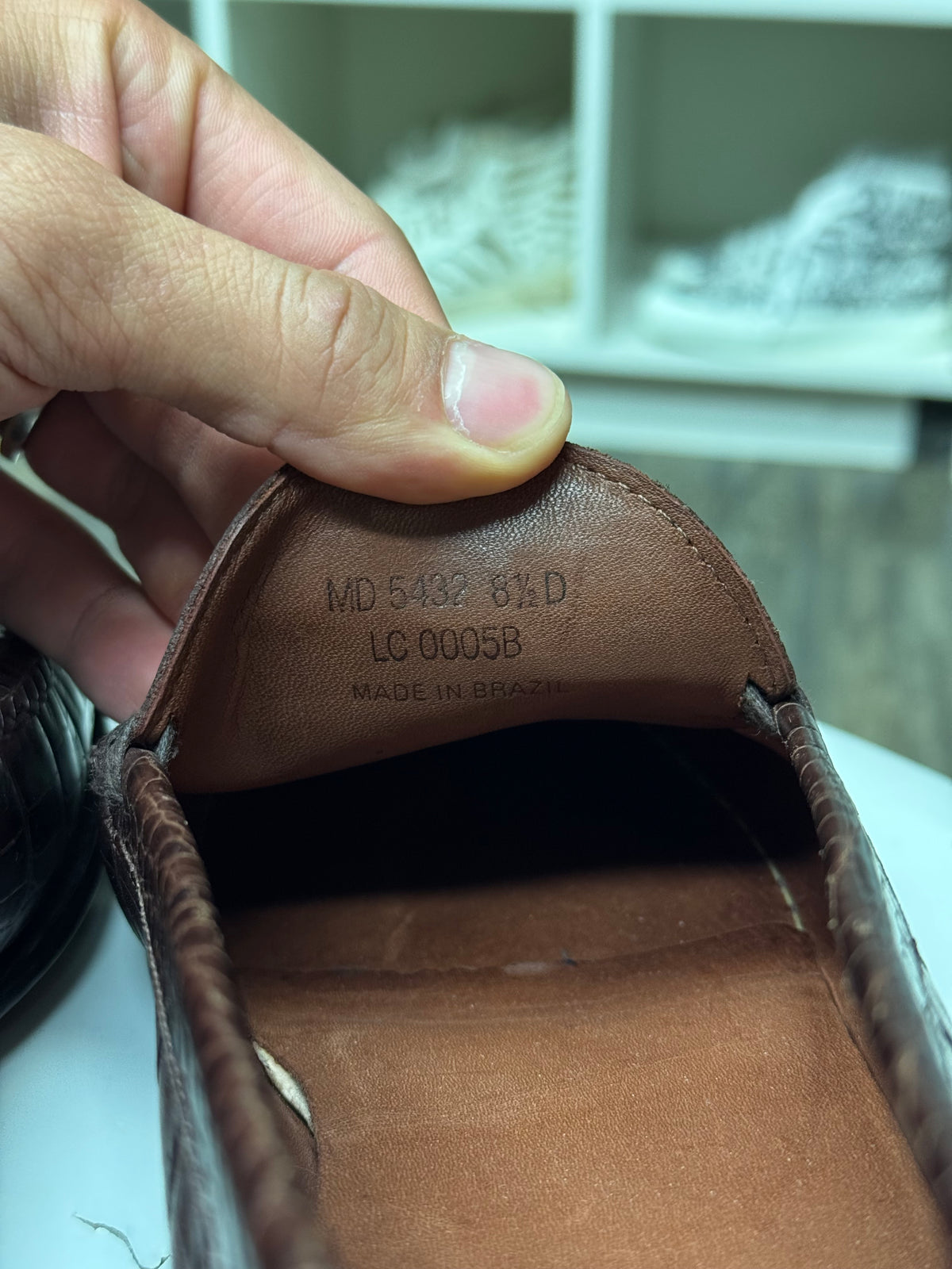 VTG RALPH LAUREN ALLIGATOR LOAFERS (8.5)