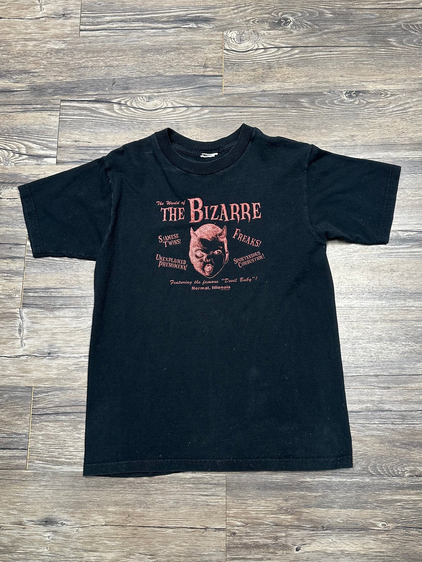 90’s THE BIZARRE GRAPHIC T-SHIRT (SMALL)