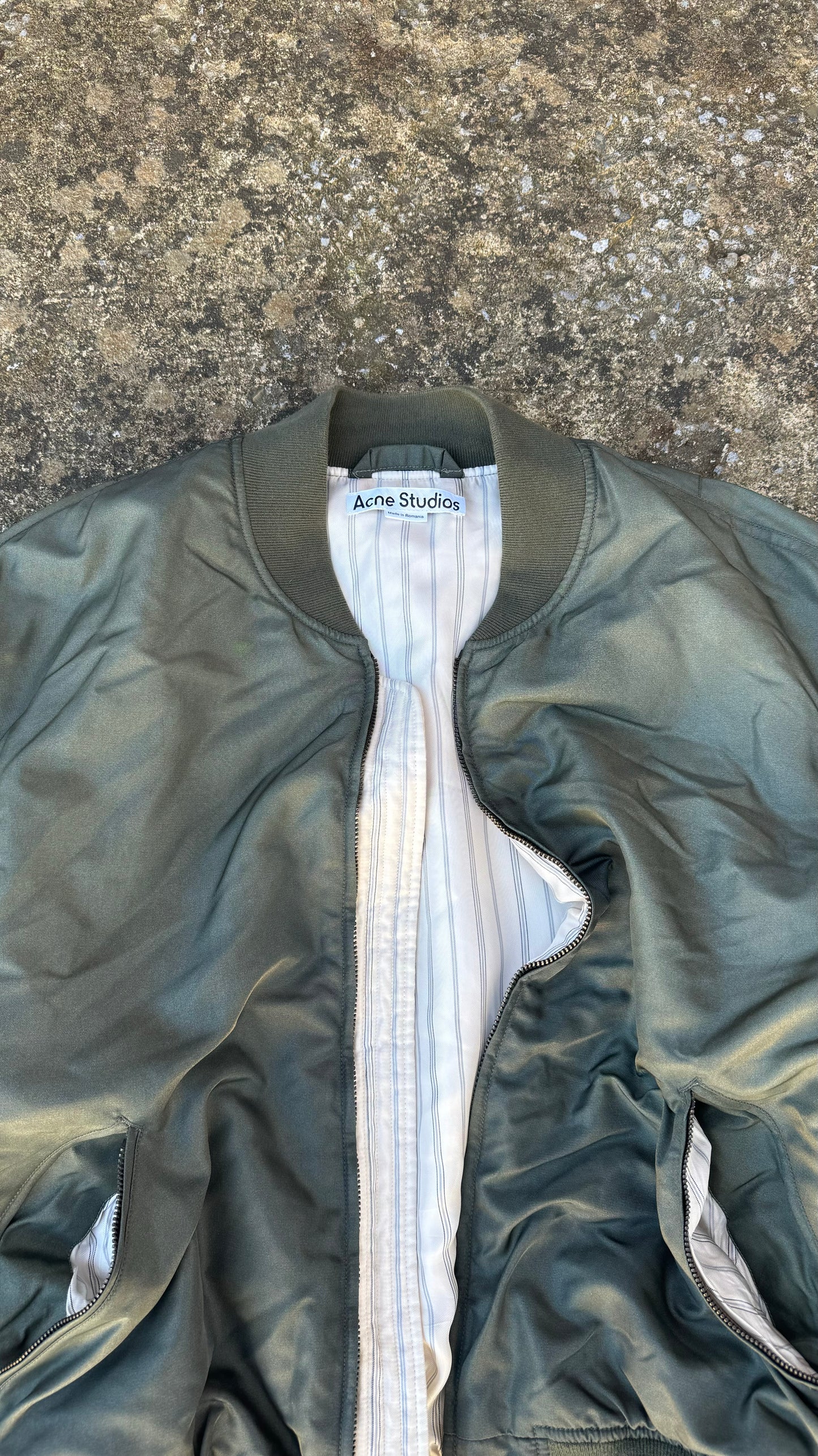 ACNE STUDIOS PLAID BOMBER JACKET (M)