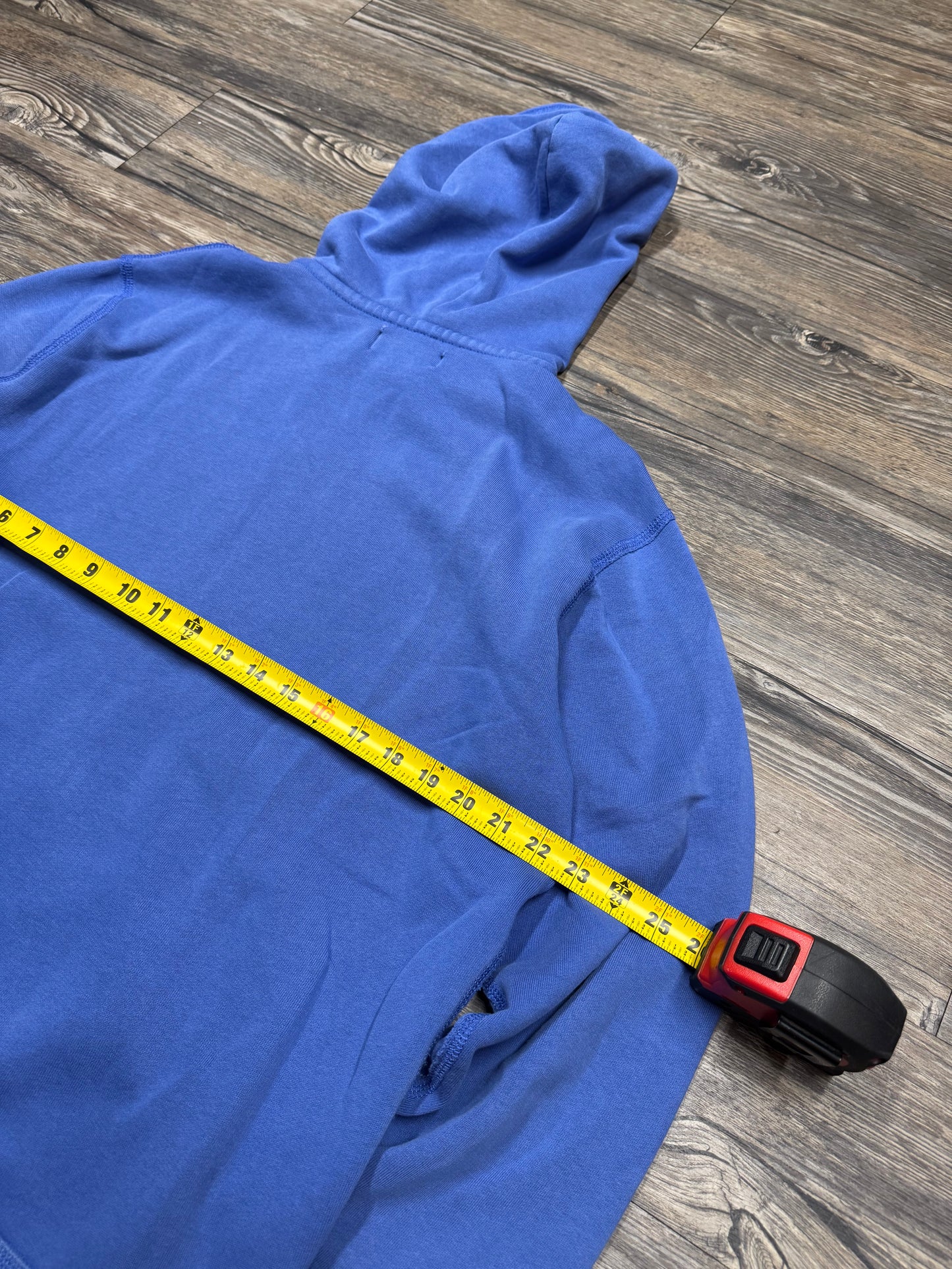 POLO RALPH LAUREN ‘SAPPHIRE BLUE’ ZIP UP HOODED SWEATSHIRT (L)