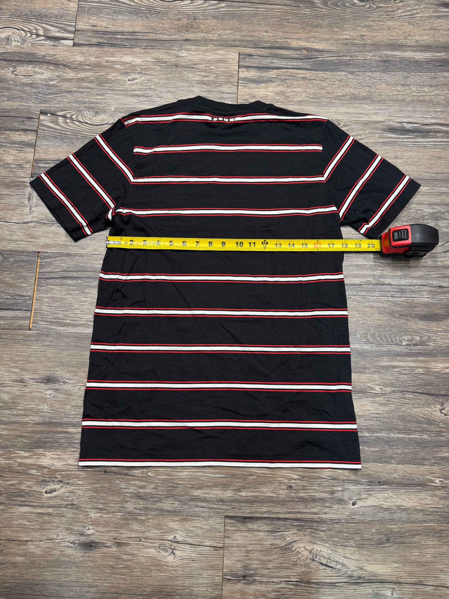 MARNI BLACK STRIPED TEE (M)
