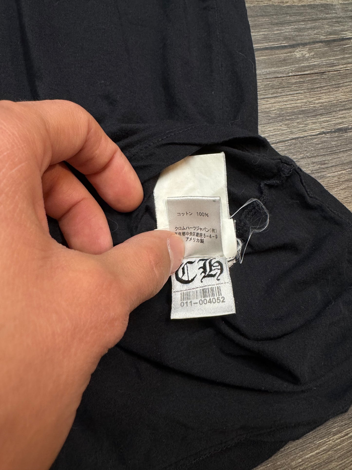 CHROME HEARTS FADED CROSS T-SHIRT (SMALL)