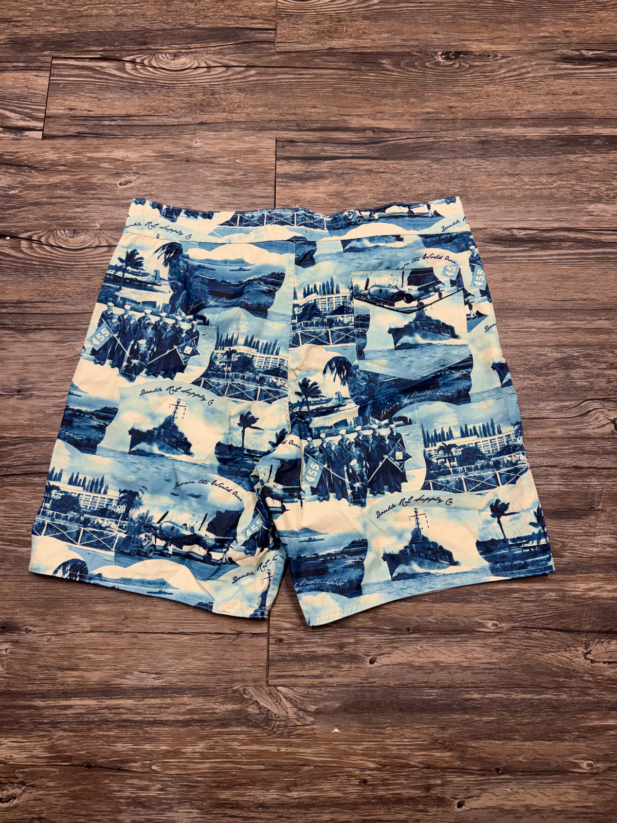 RRL VINTAGE VACATION PRINT SWIM SHORTS (38)