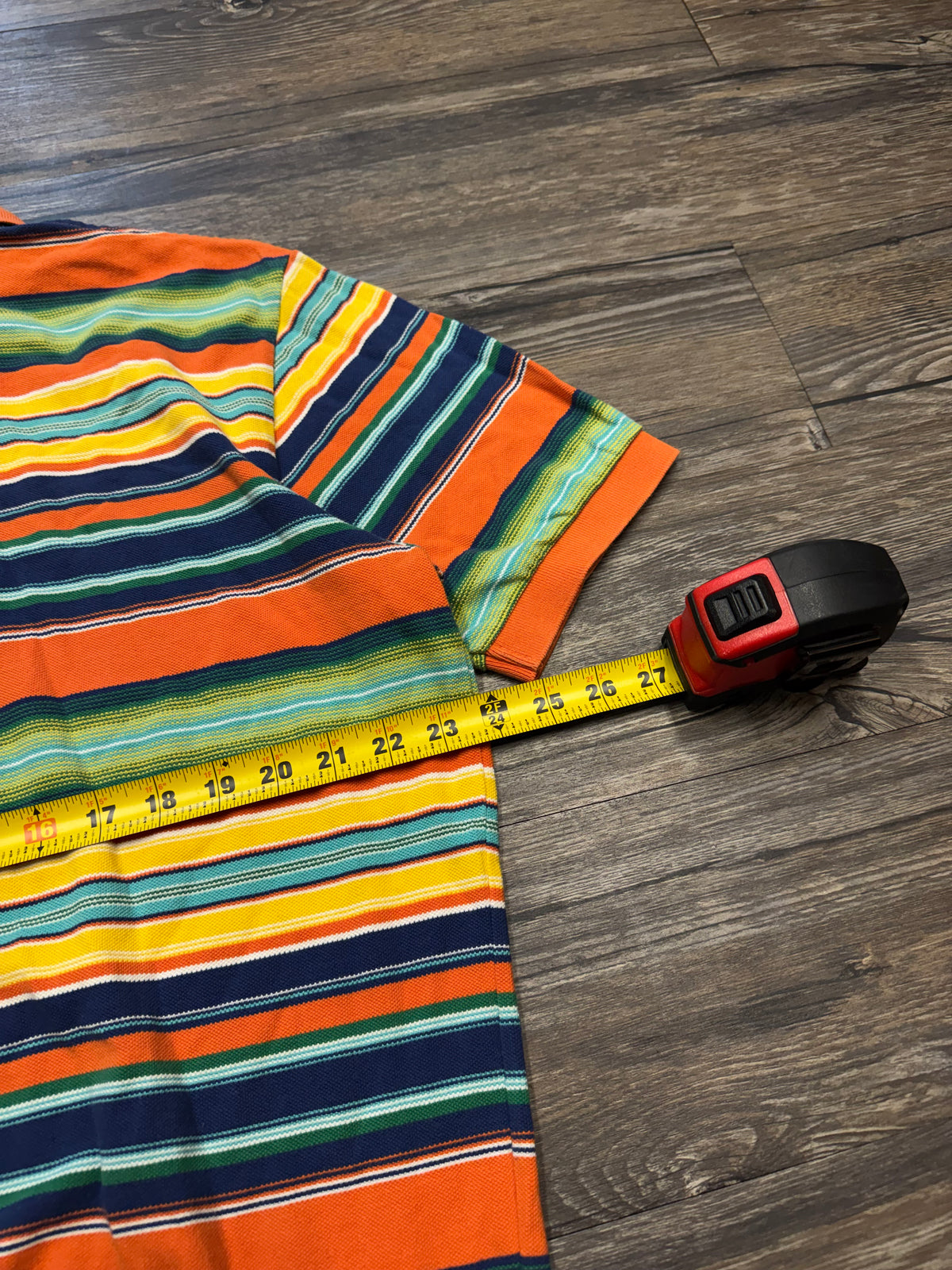 POLO RALPH LAUREN MULTI-COLOR STRIPED POLO (XL)