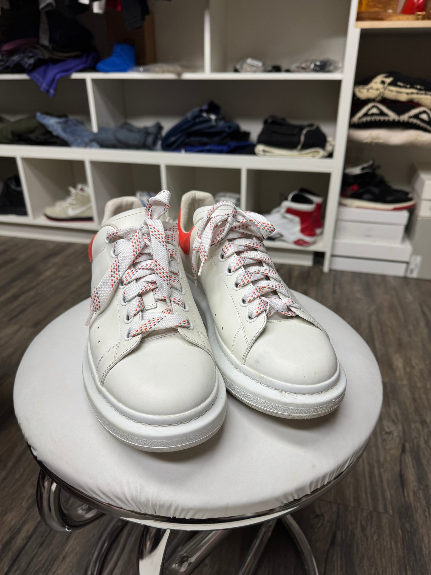 ALEXANDER MCQUEEN ORANGE SUEDE (44)