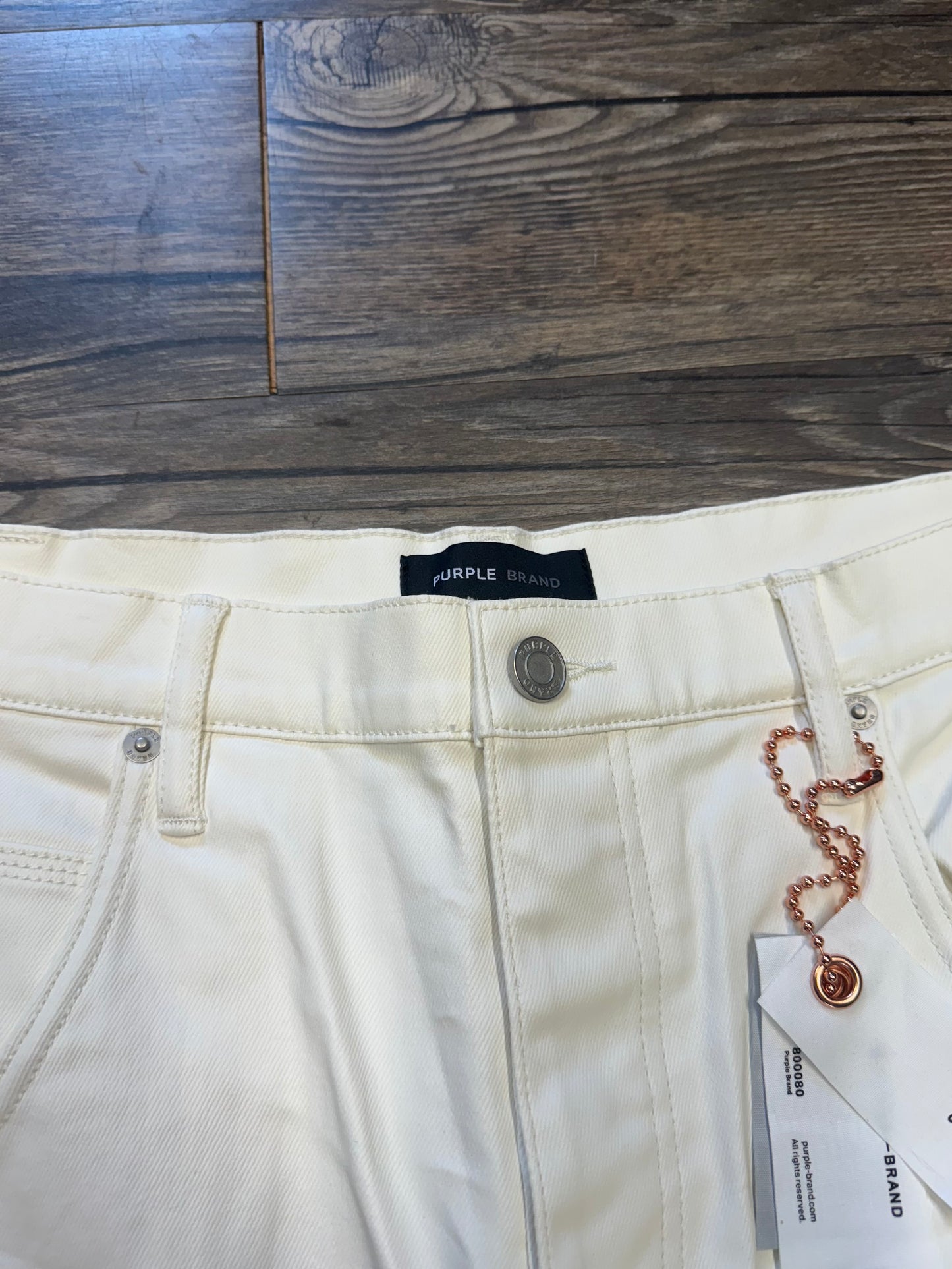 PURPLE WAXED SHORTS (36)